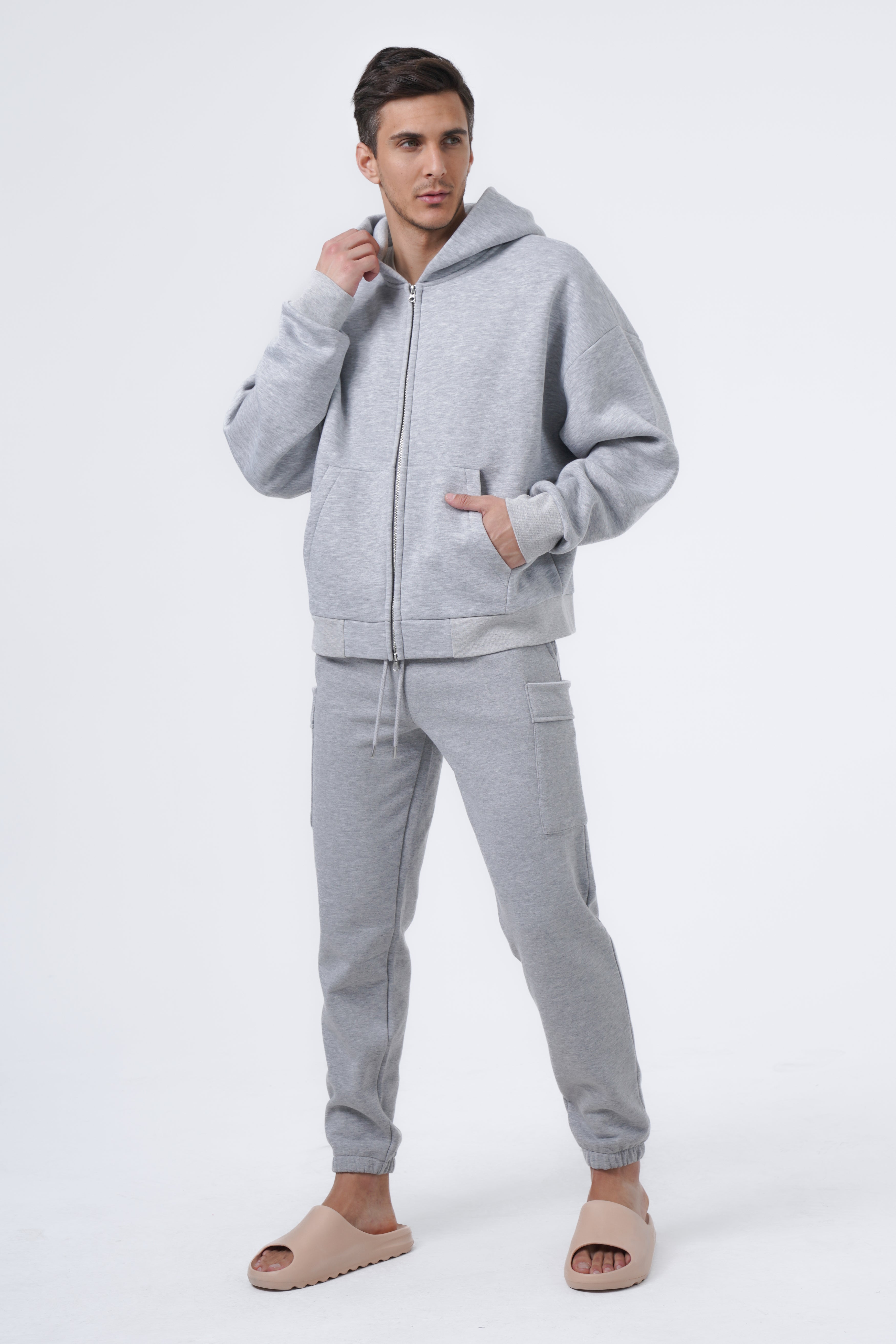 gray melange jogger