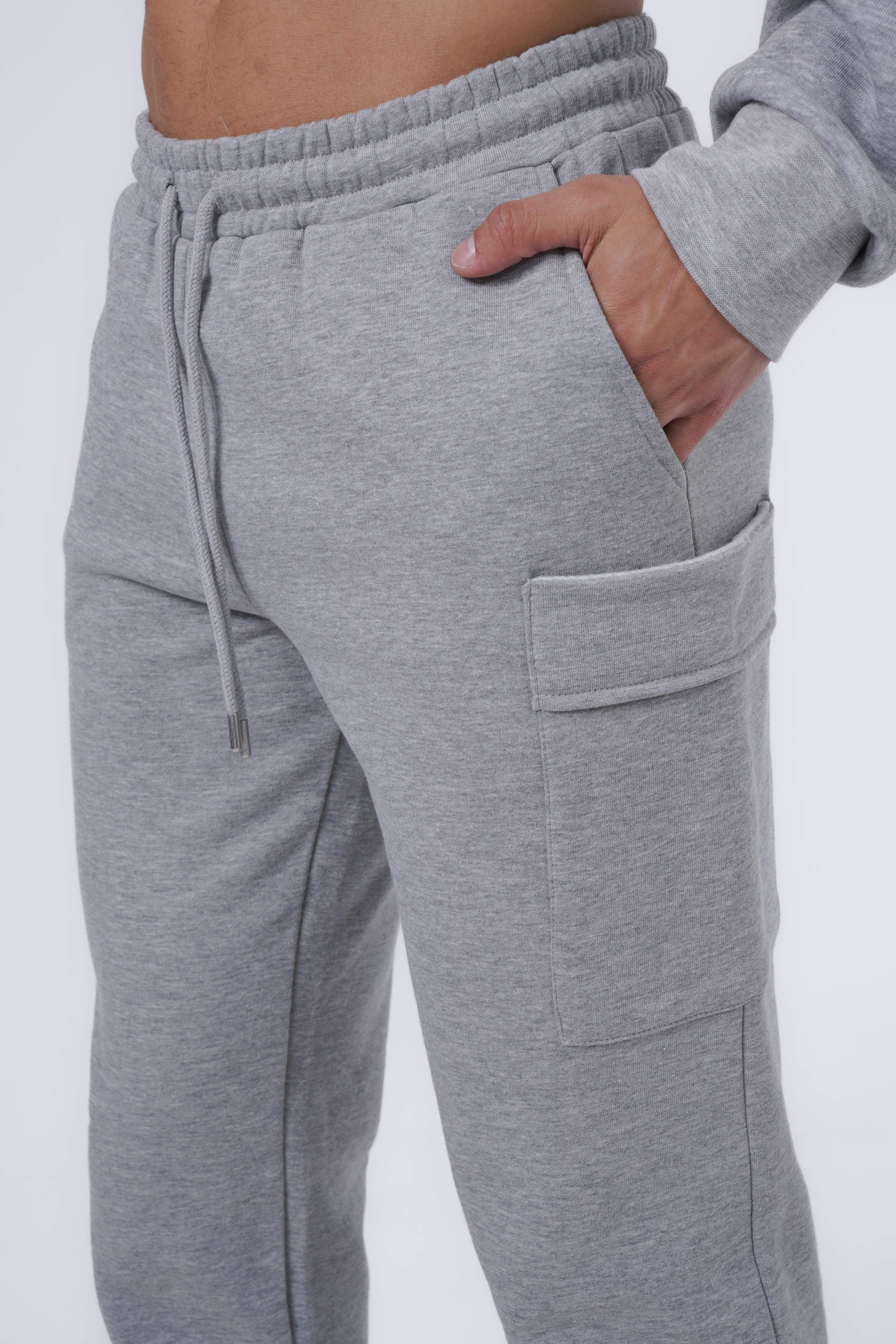 gray melange jogger