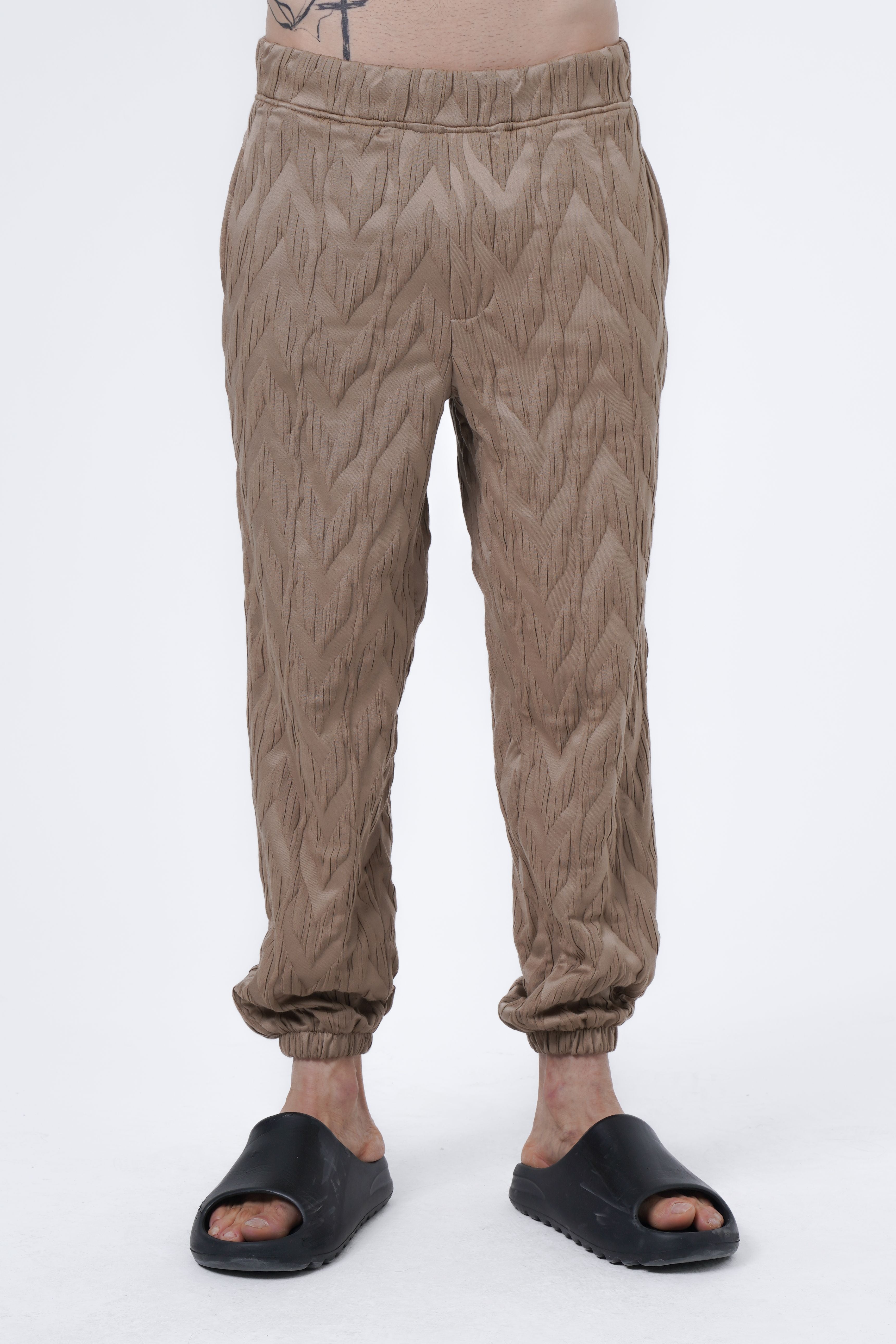 zigzag jacquard jogger