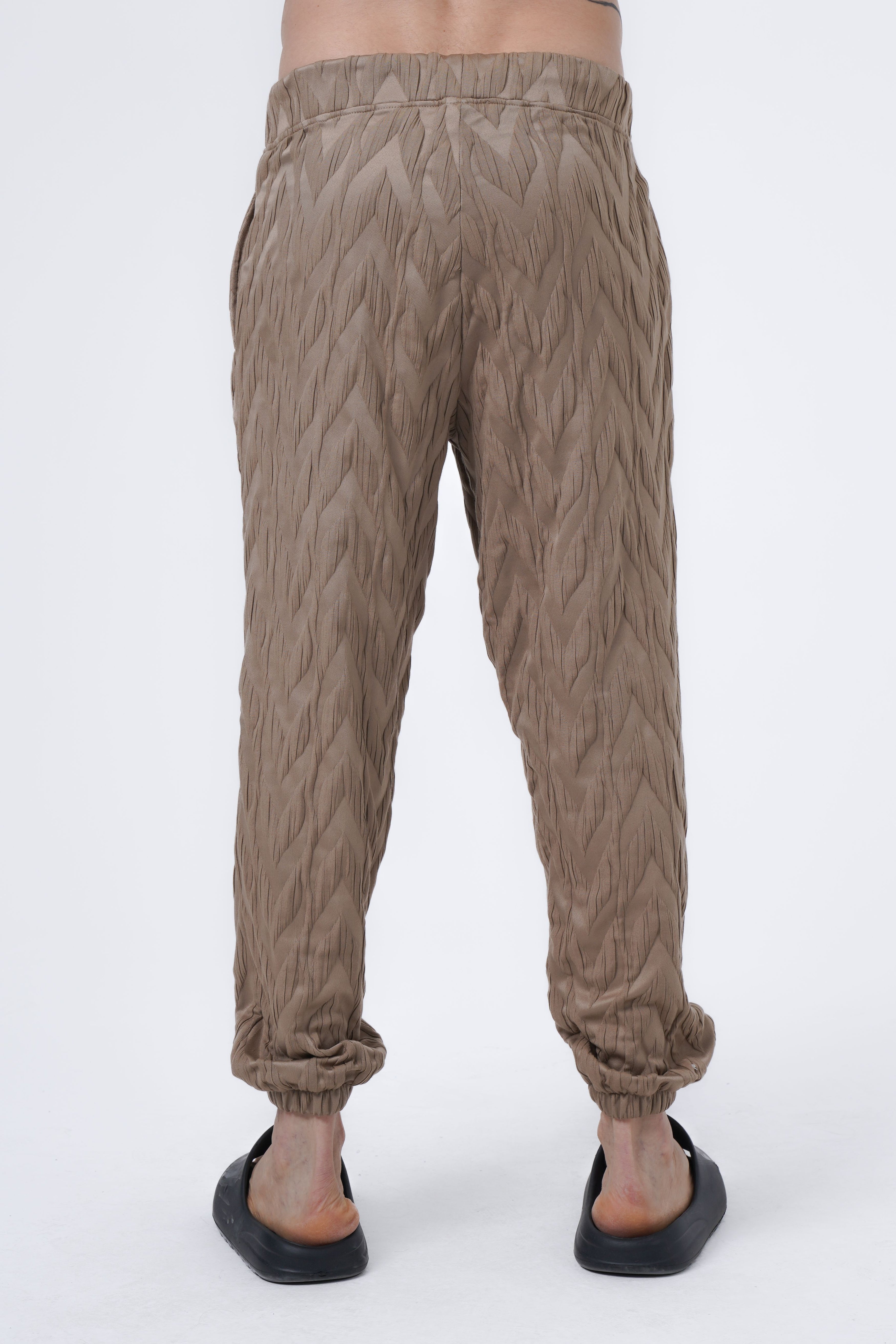 zigzag jacquard jogger