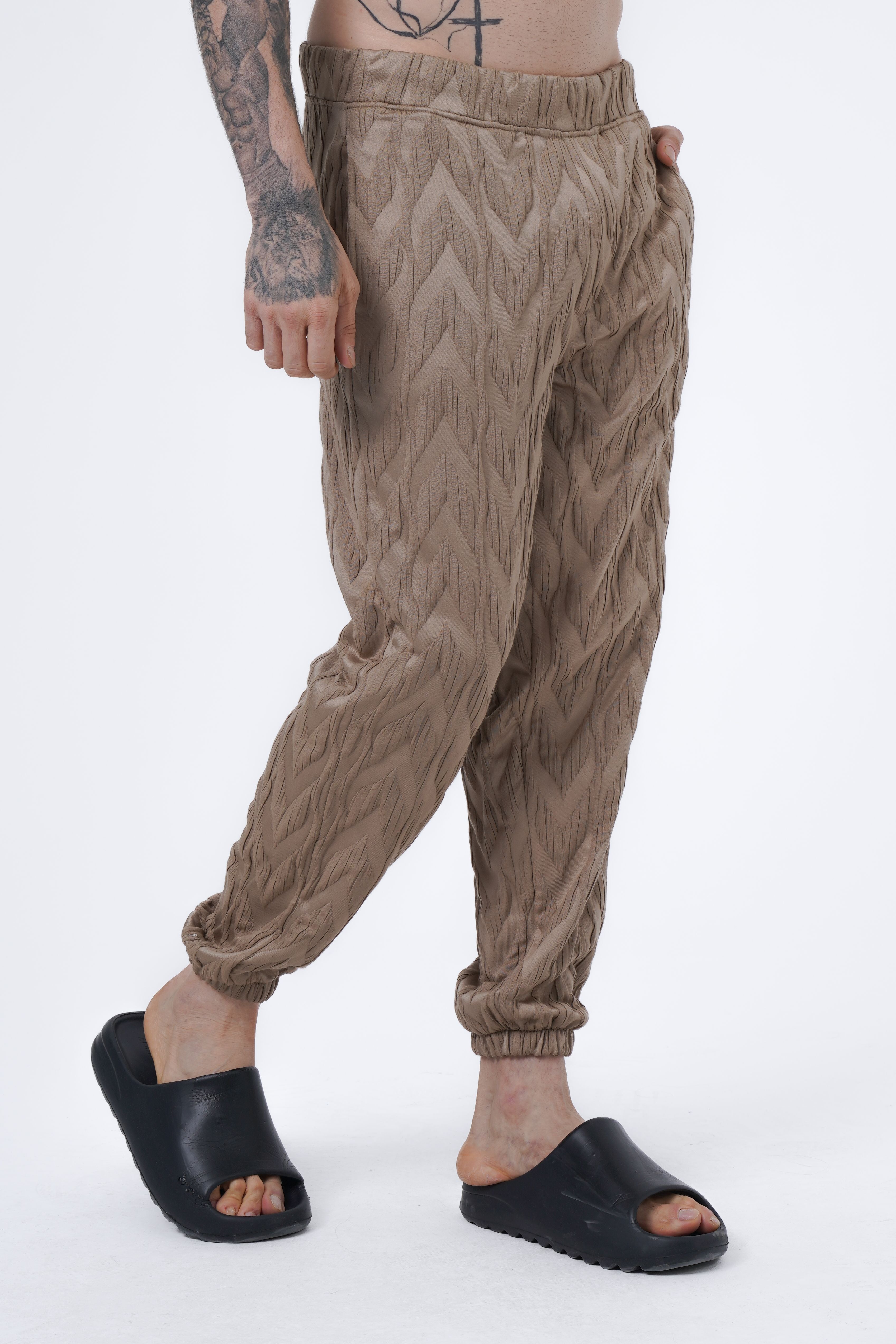 zigzag jacquard jogger
