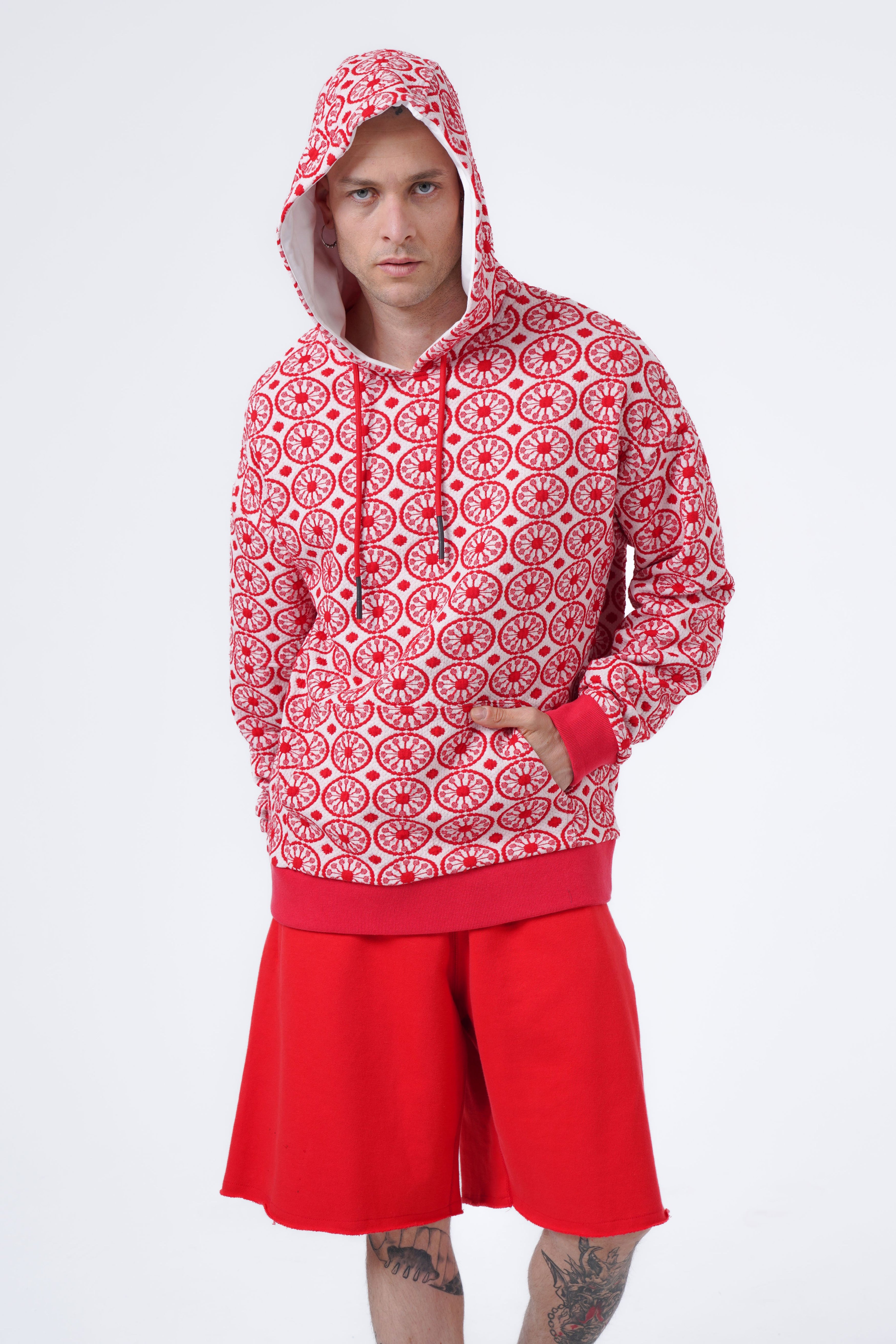 jacquard hoodie