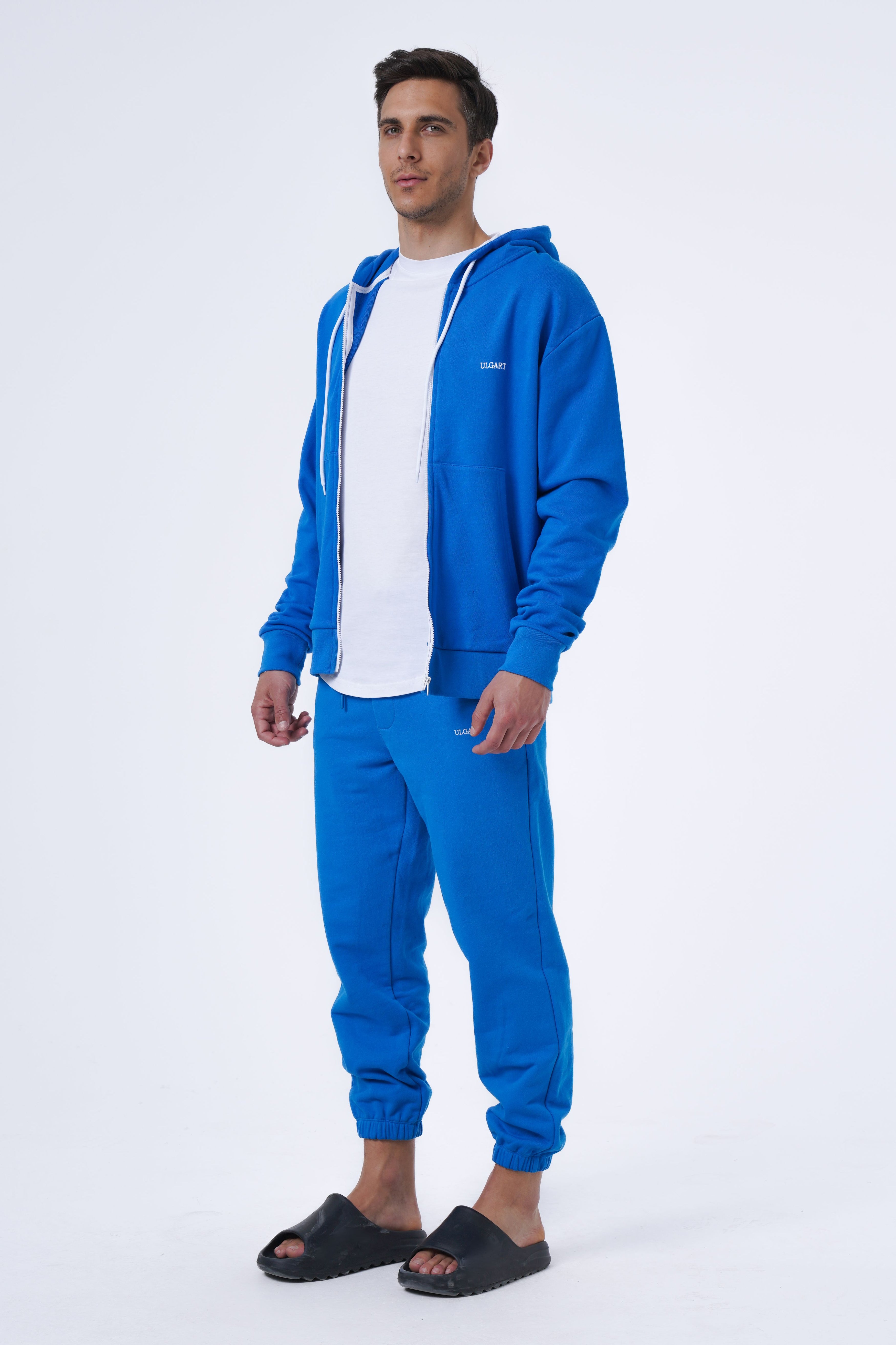 Basic-Hoodie mit Reißverschluss