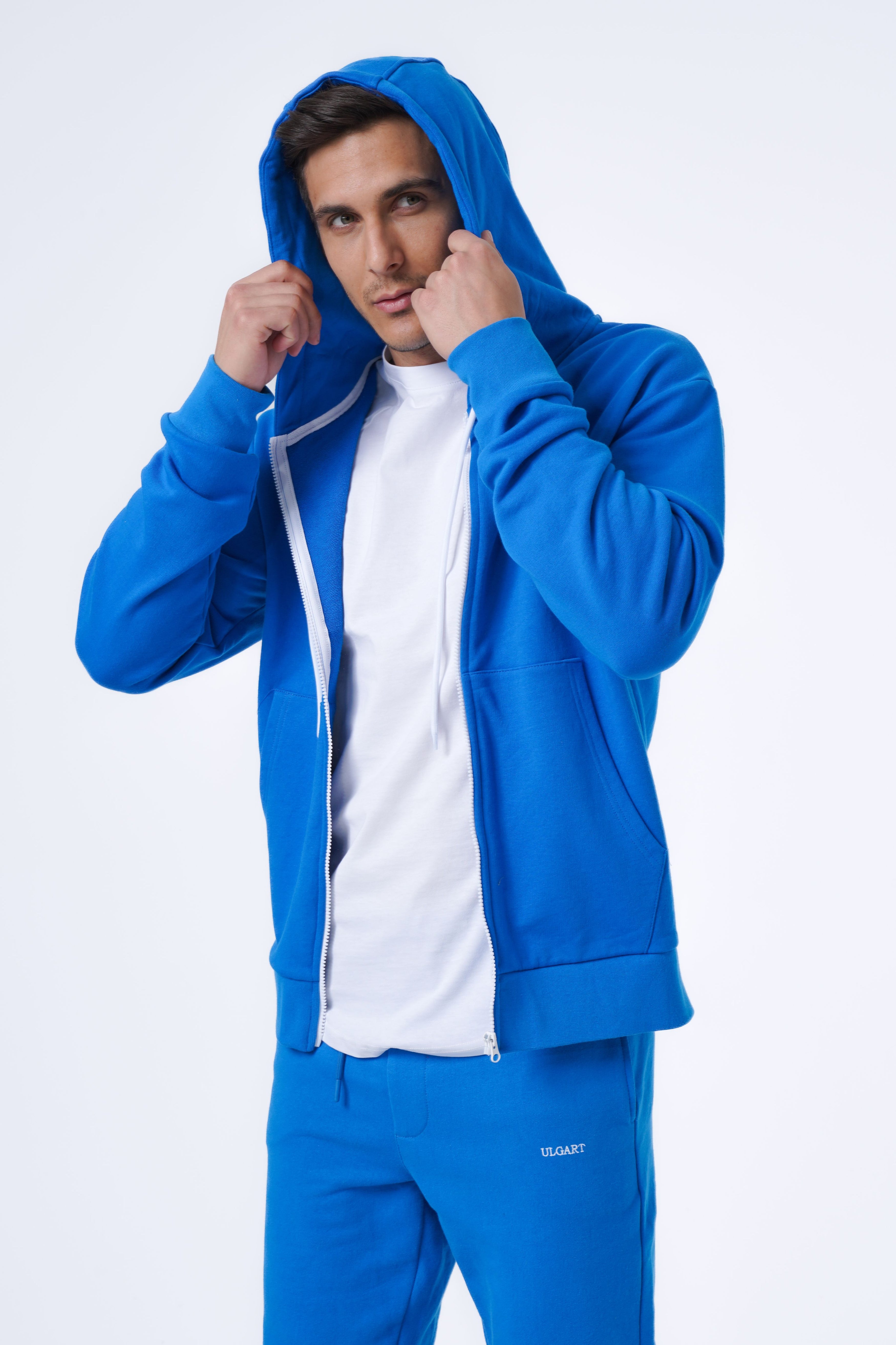 Basic-Hoodie mit Reißverschluss
