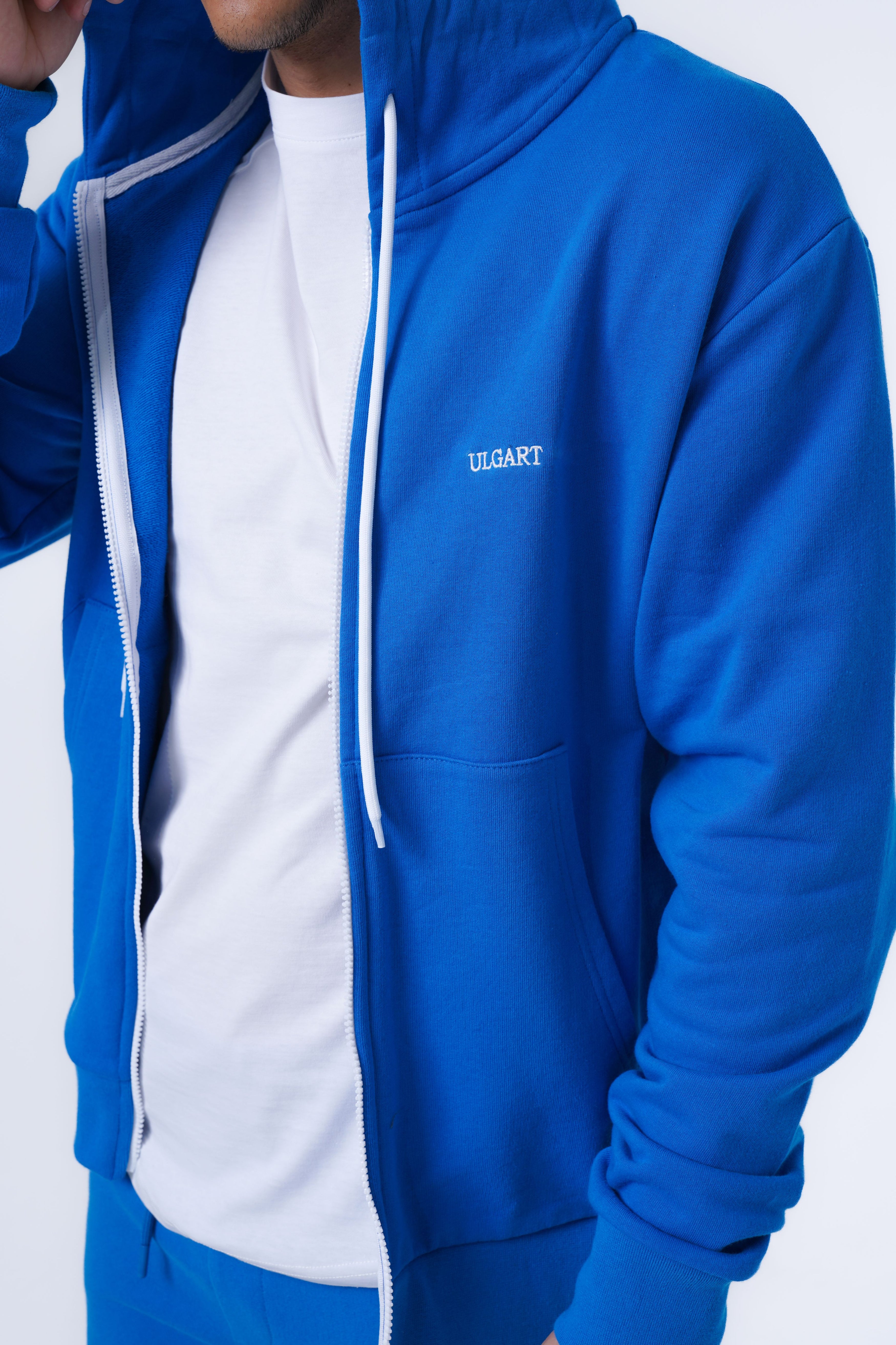 Basic-Hoodie mit Reißverschluss
