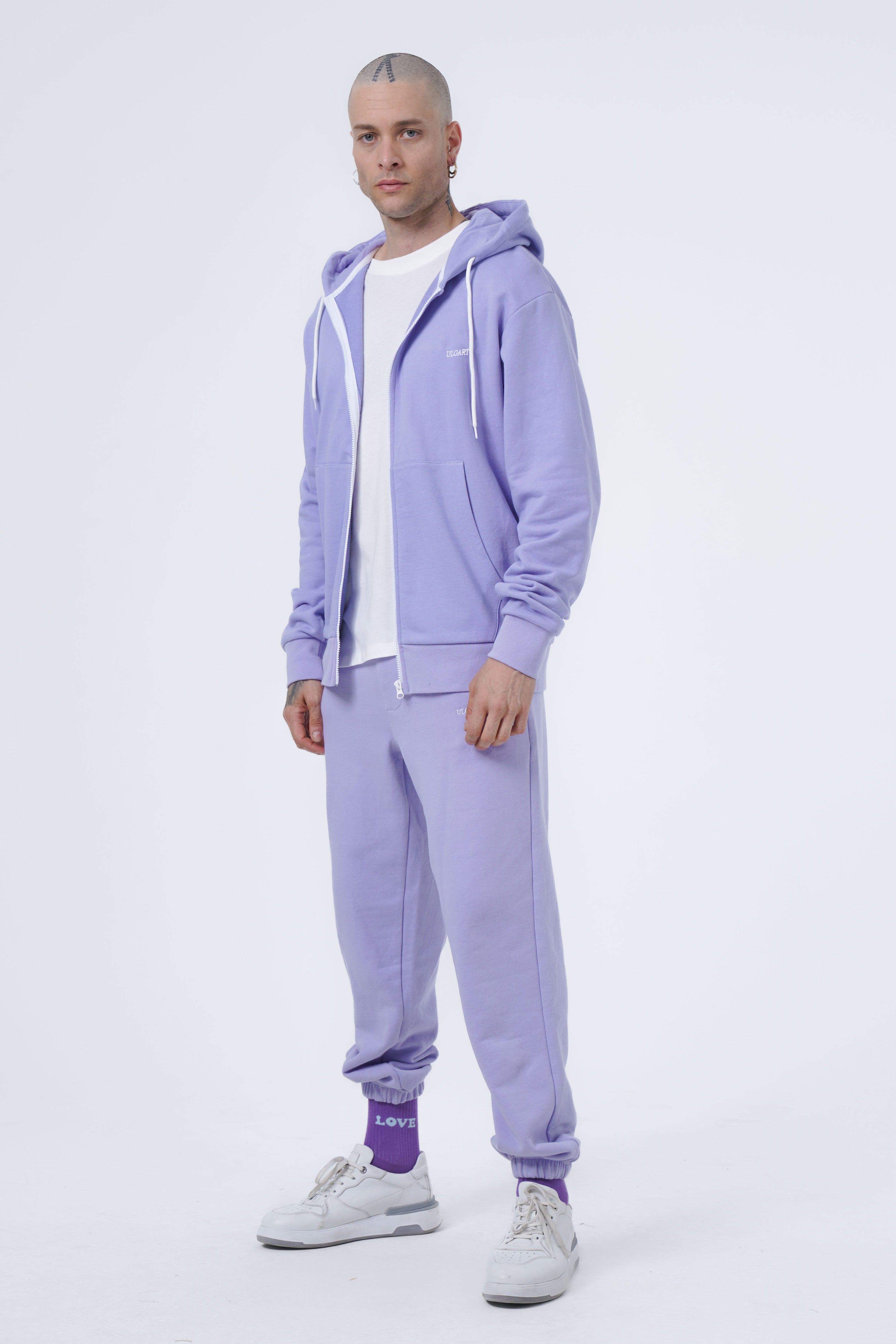 Basic-Hoodie mit Reißverschluss