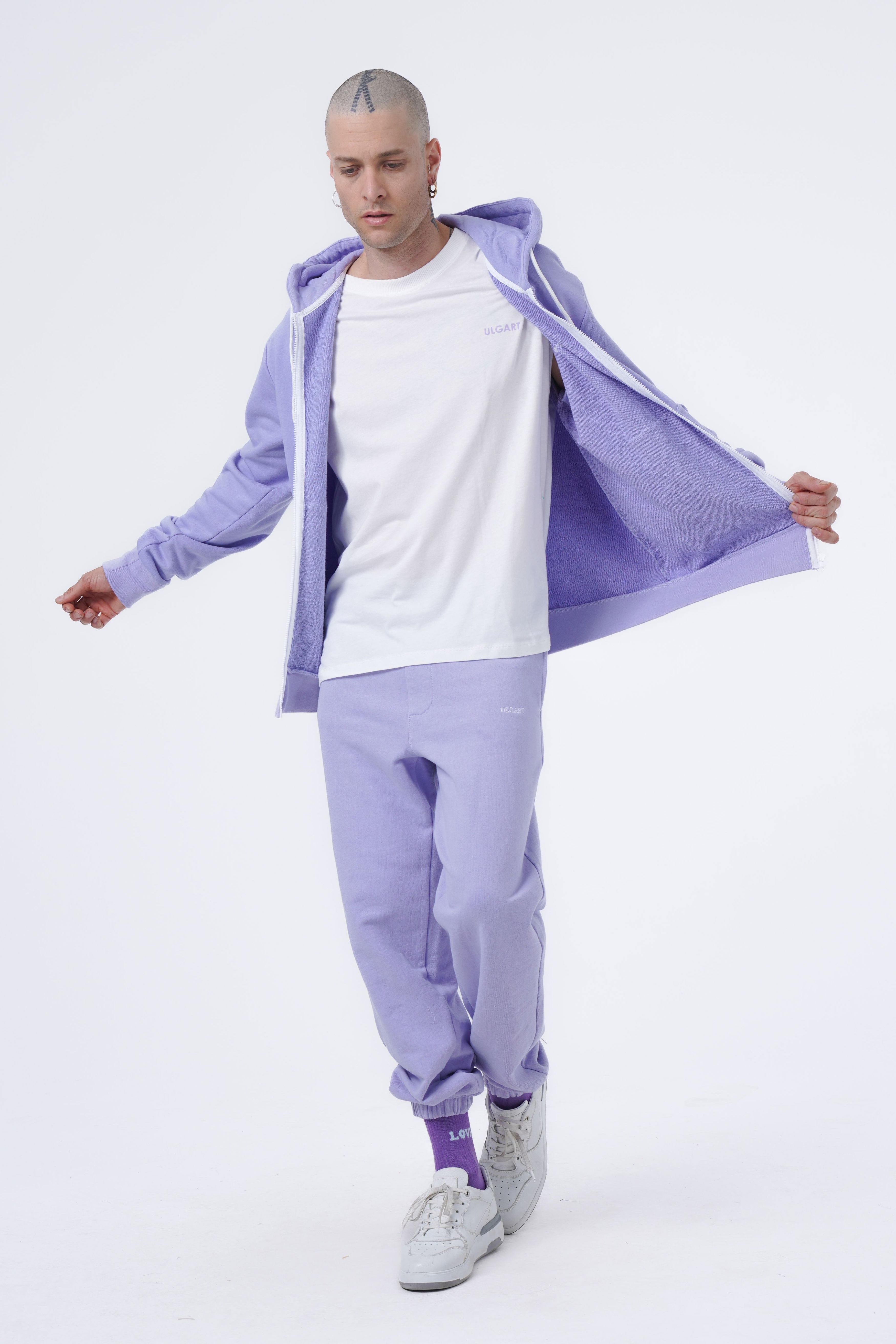 Basic-Hoodie mit Reißverschluss