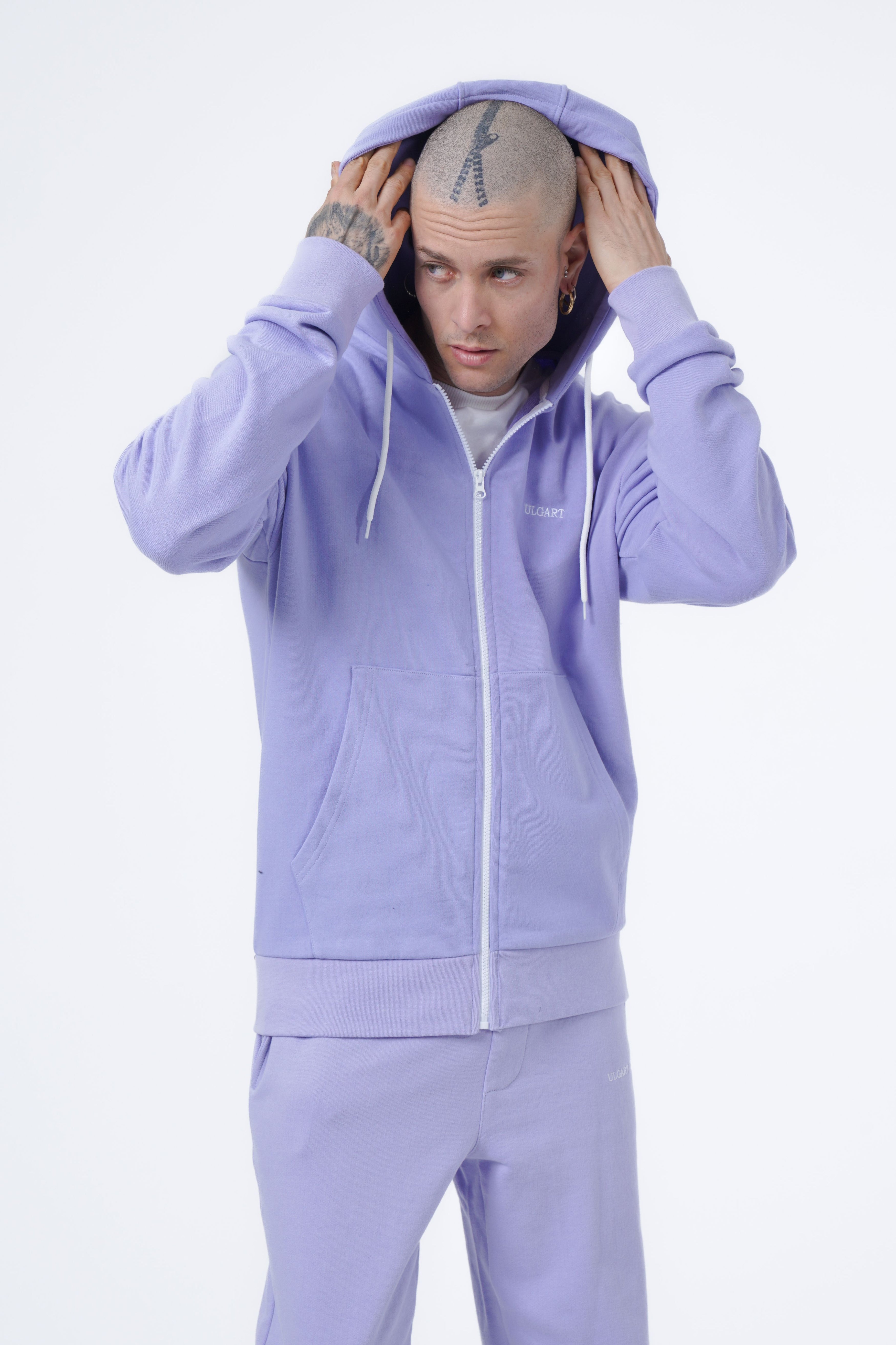 Basic-Hoodie mit Reißverschluss