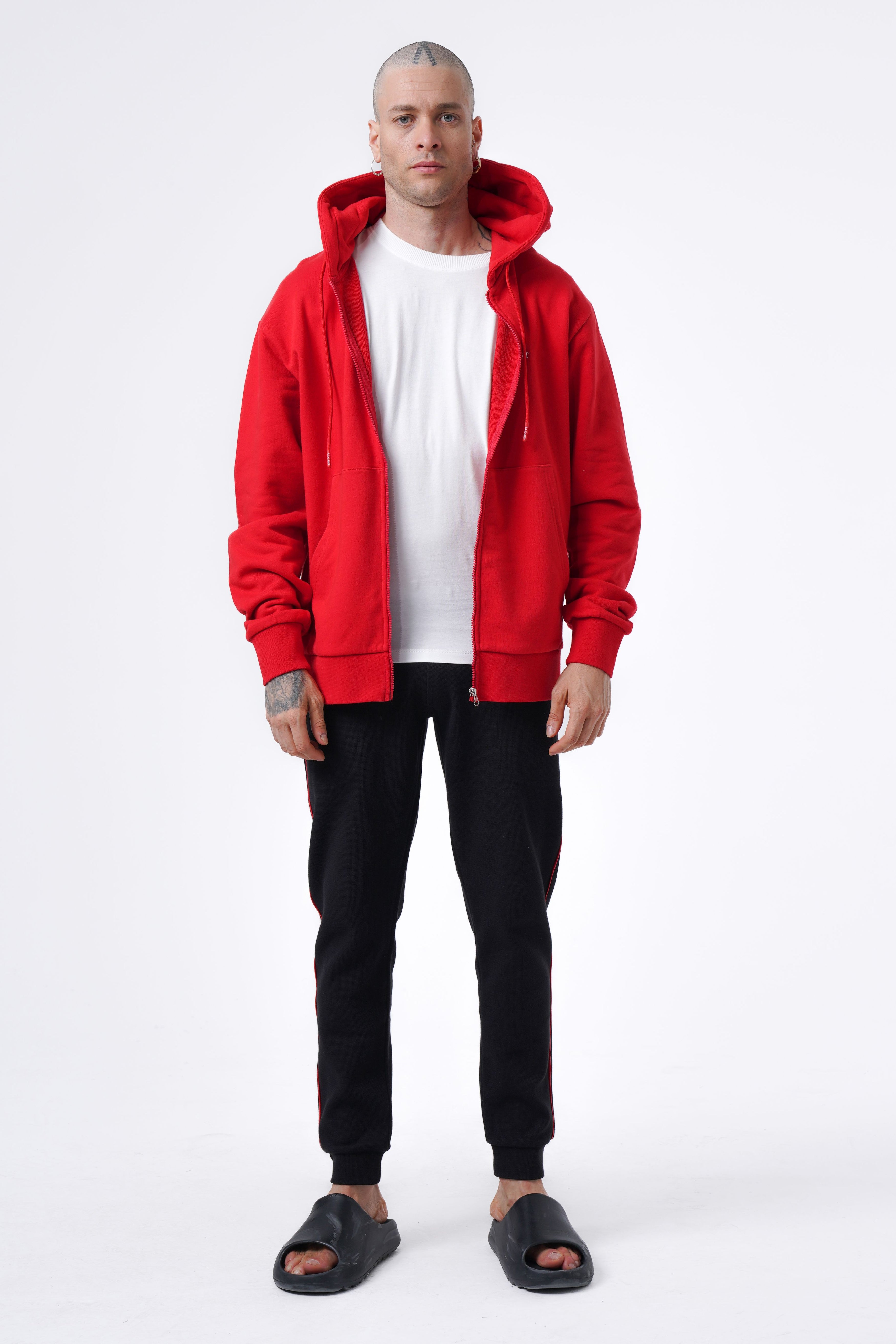 Basic-Hoodie mit Reißverschluss