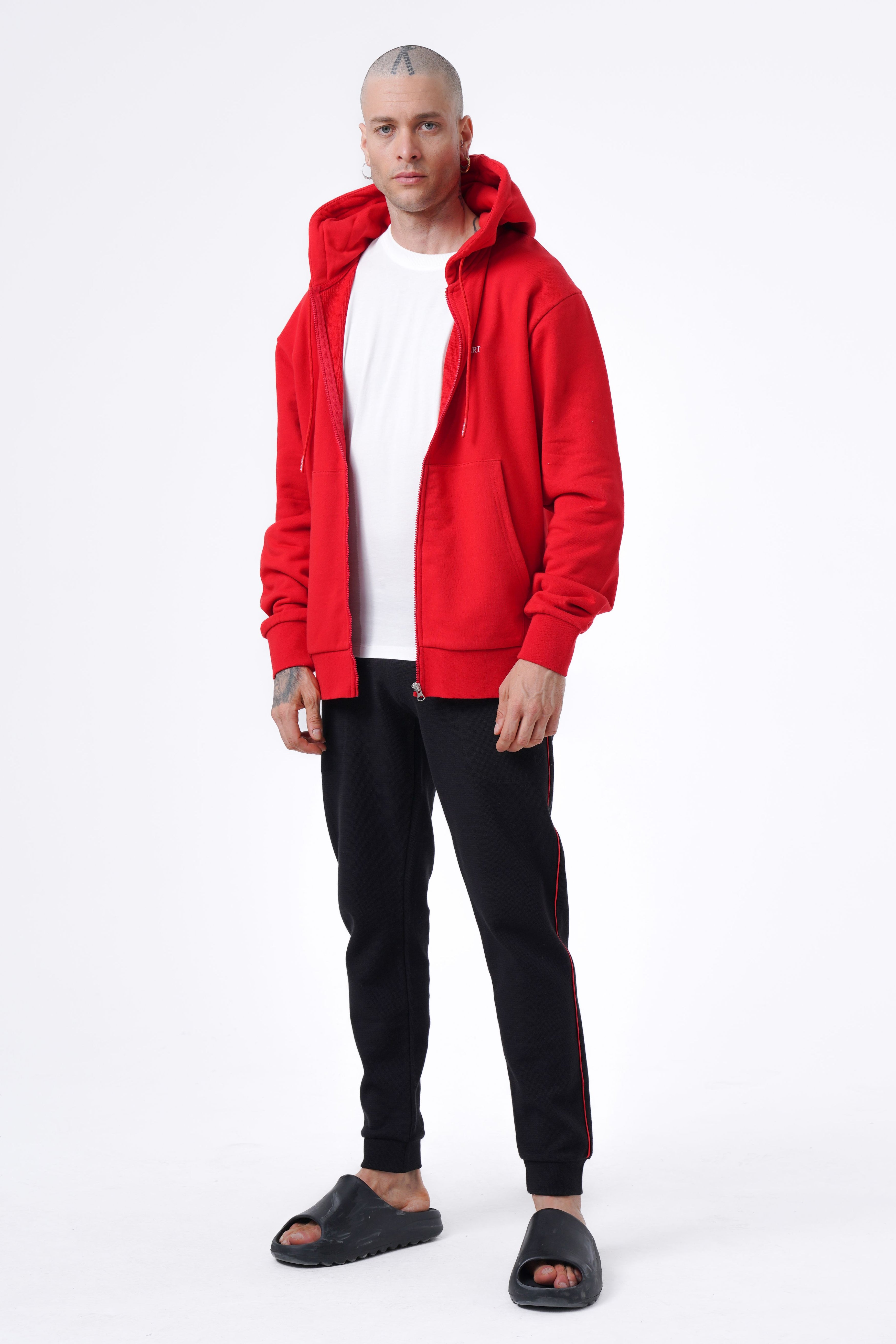 Basic-Hoodie mit Reißverschluss