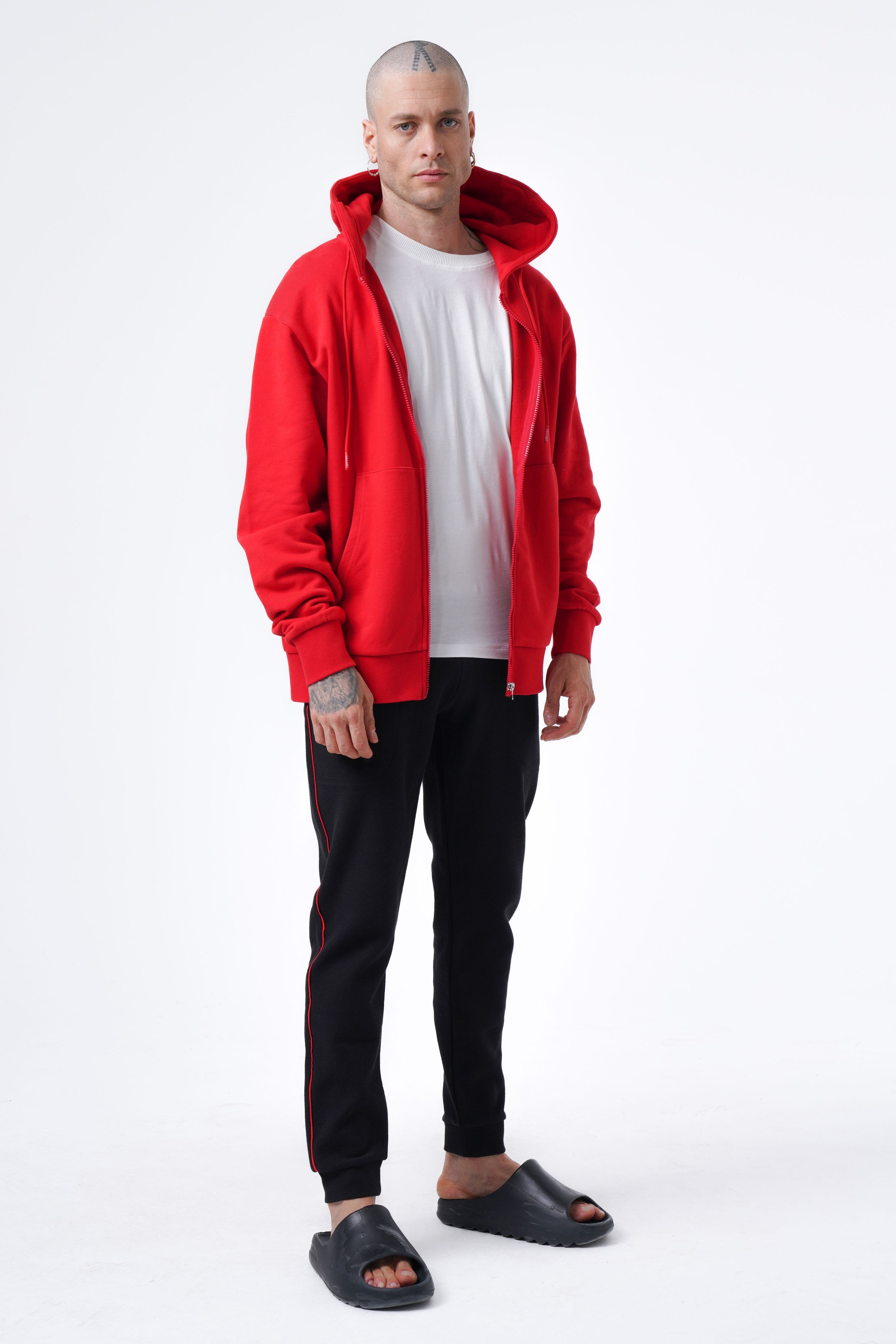 Basic-Hoodie mit Reißverschluss