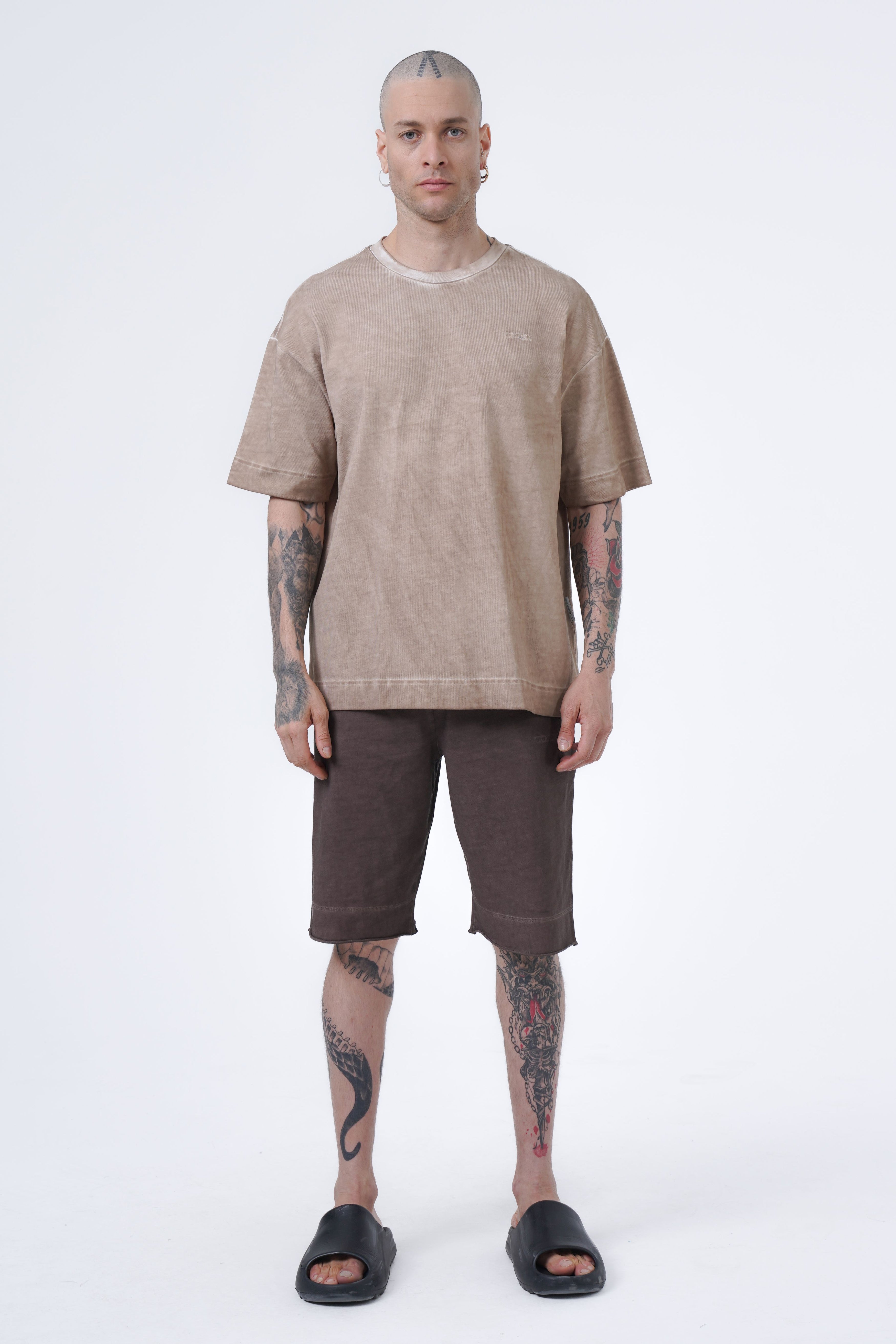 Oversize-T-Shirt mit Ölwäsche