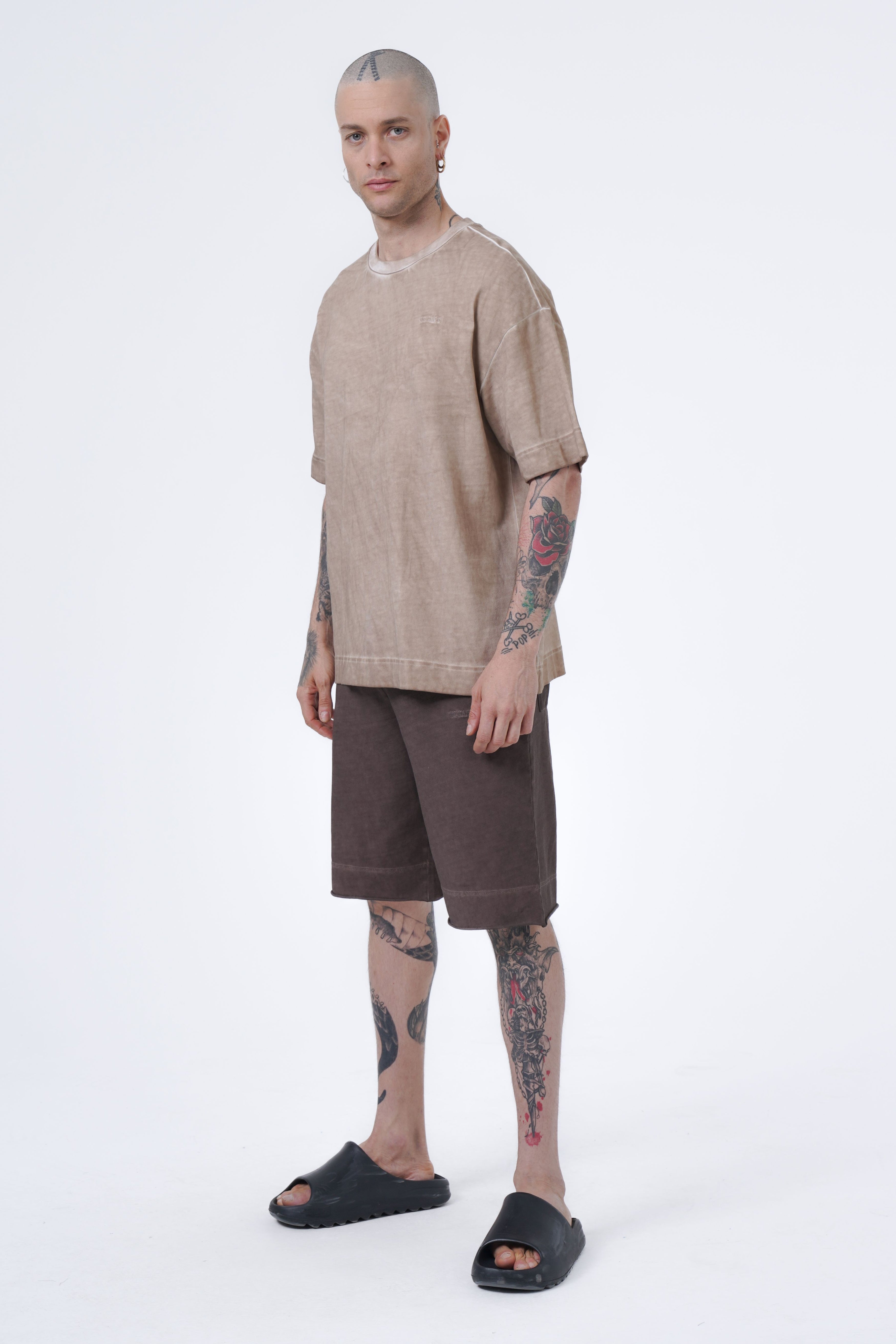 Oversize-T-Shirt mit Ölwäsche