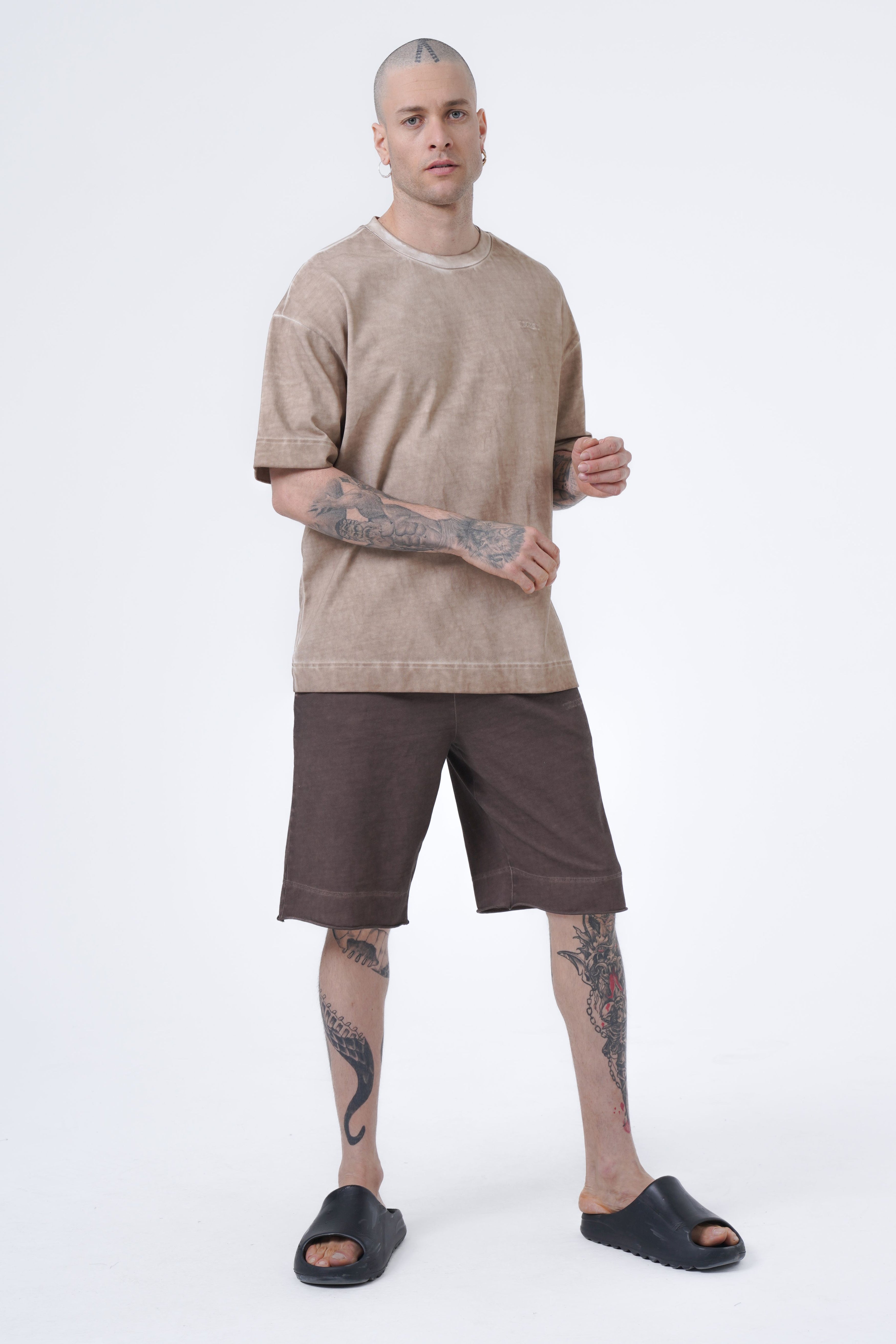 Oversize-T-Shirt mit Ölwäsche