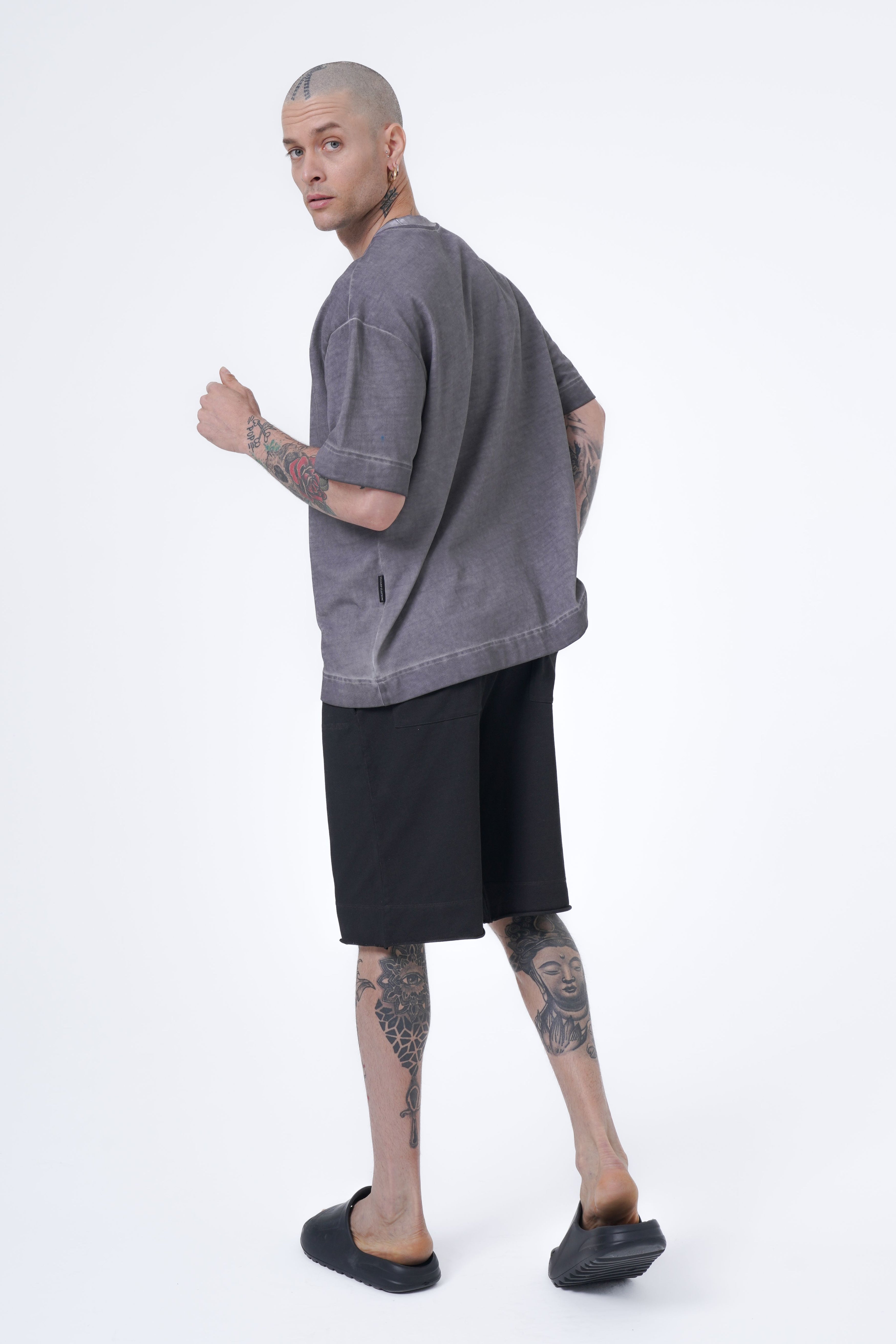 Oversize-T-Shirt mit Ölwäsche