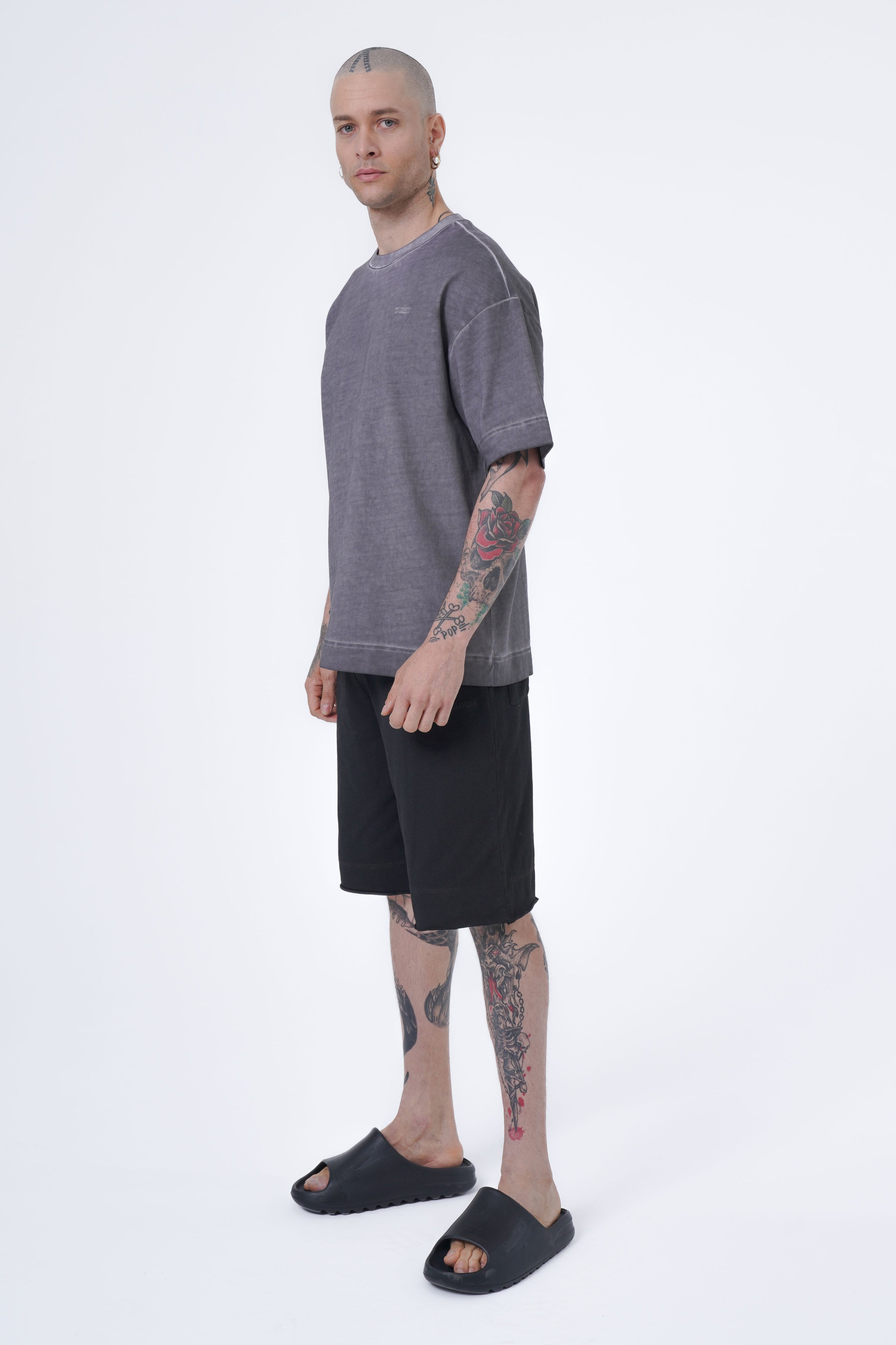 Oversize-T-Shirt mit Ölwäsche