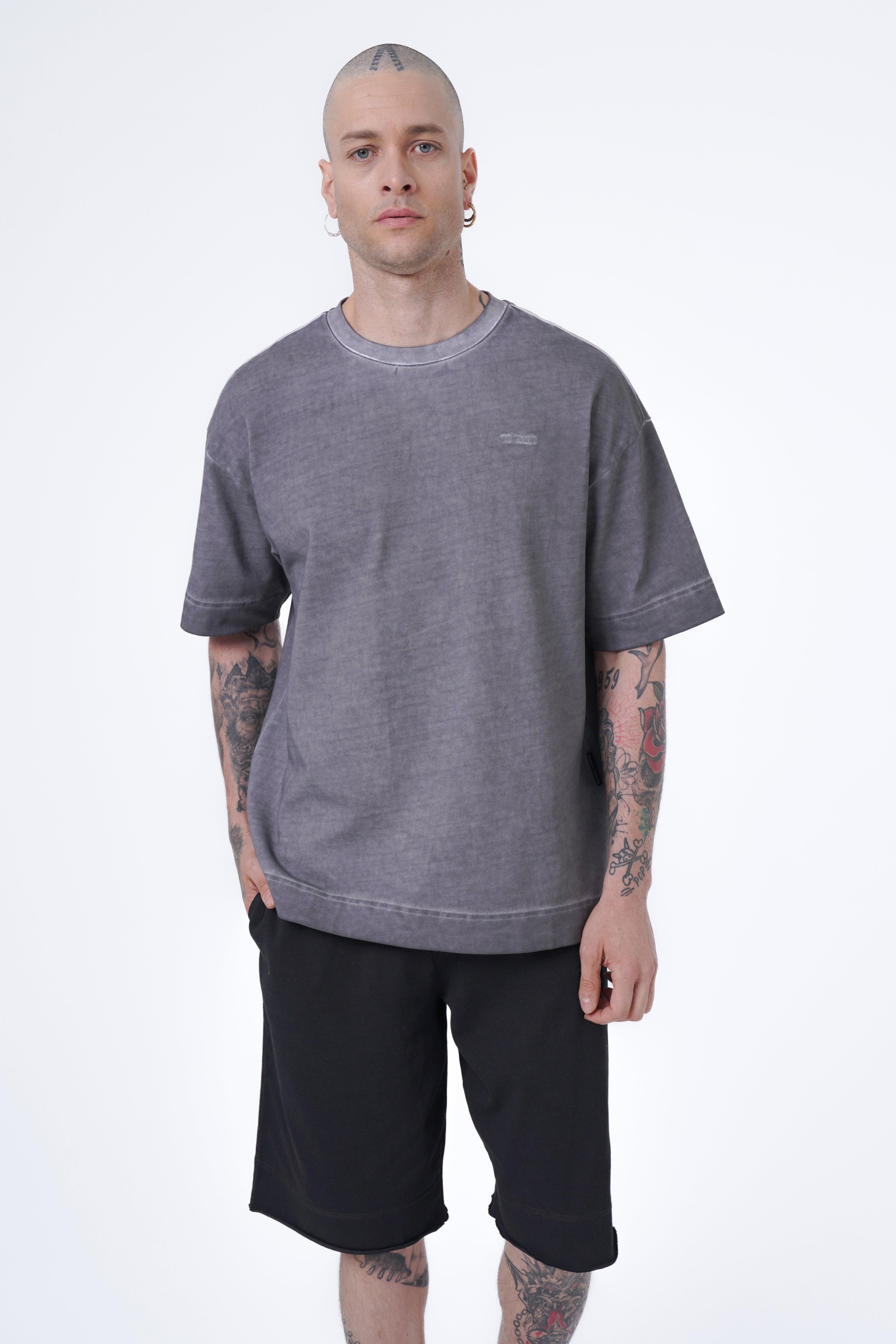 Oversize-T-Shirt mit Ölwäsche
