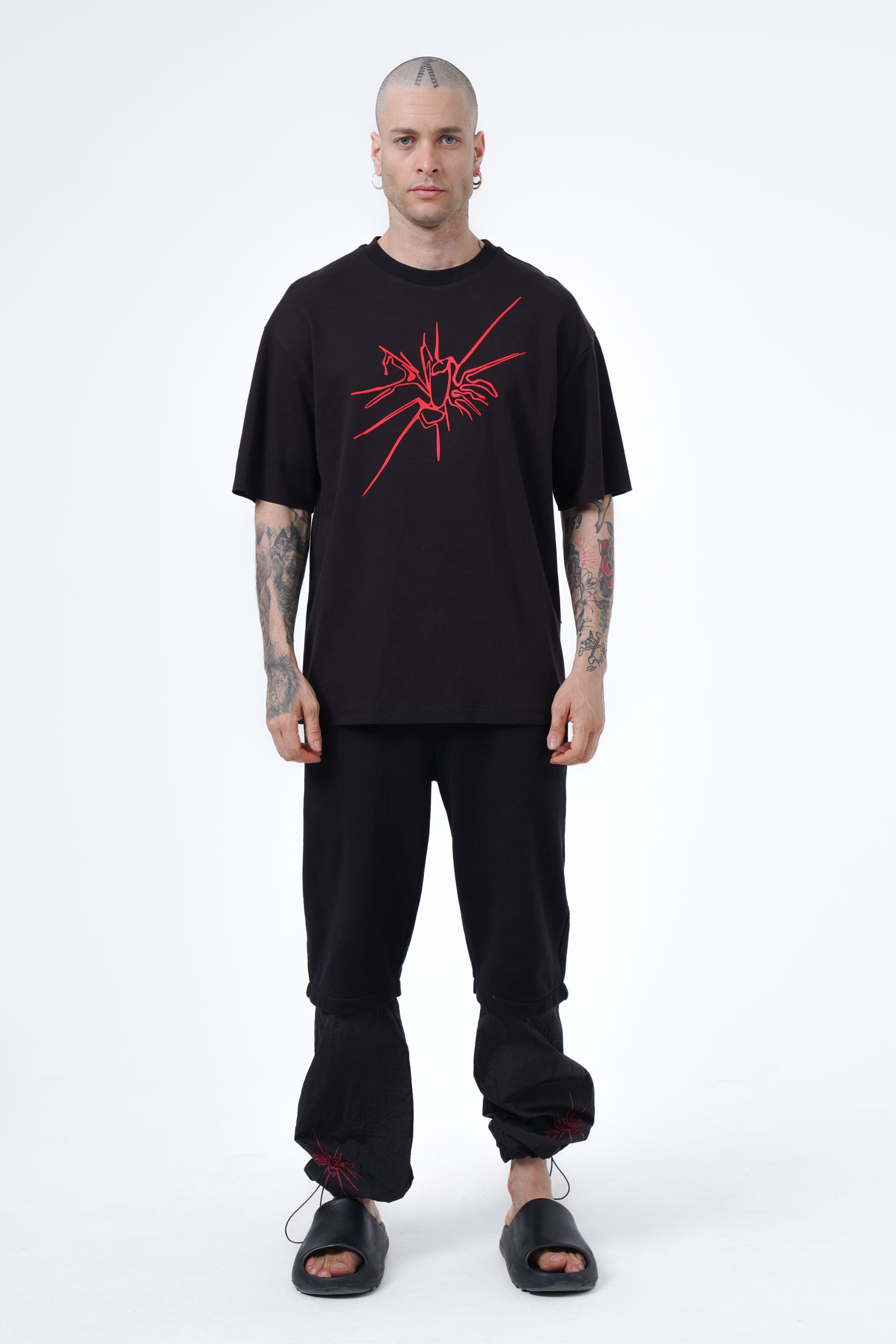 spider detailed oversize tshirt