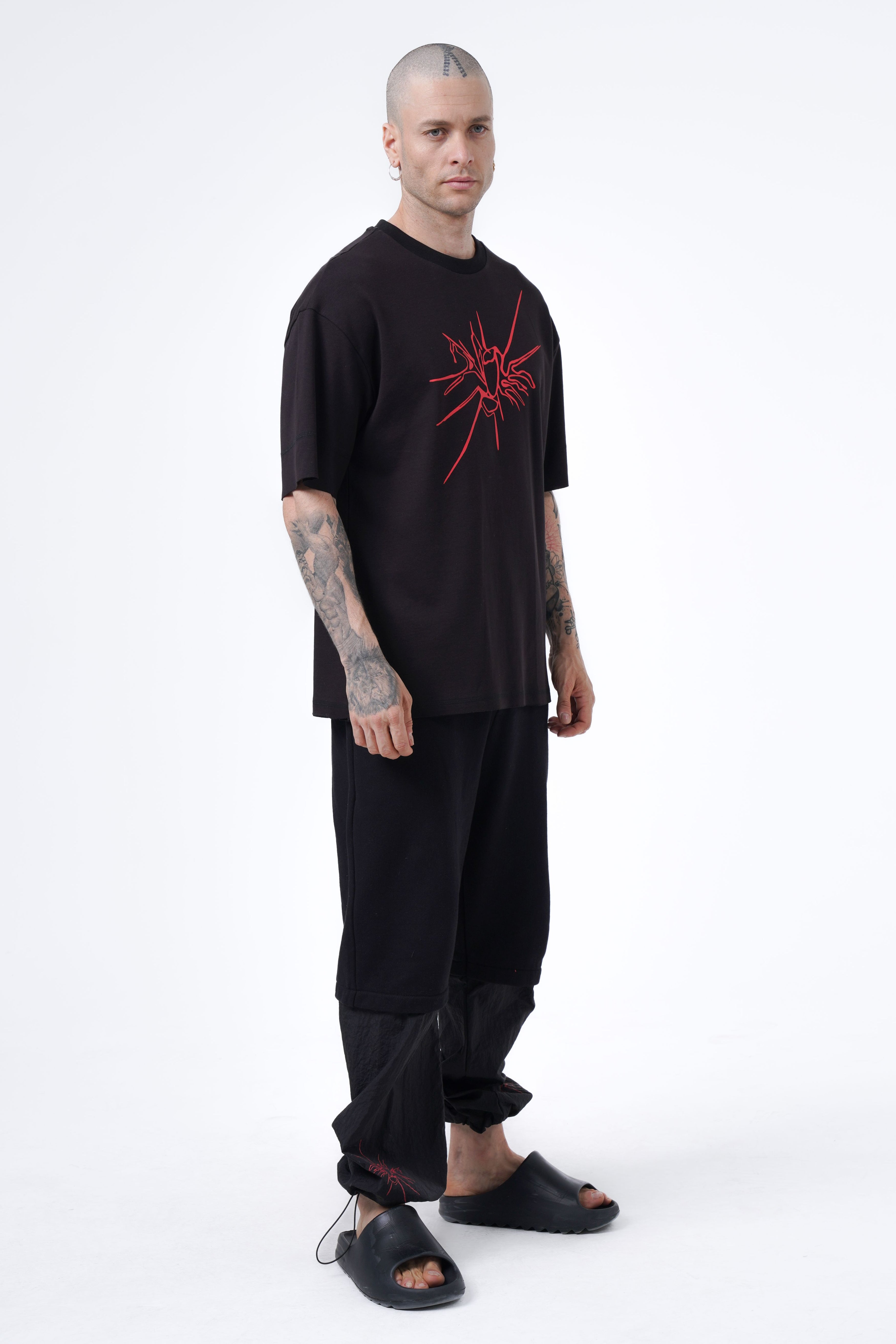 spider detailed oversize tshirt