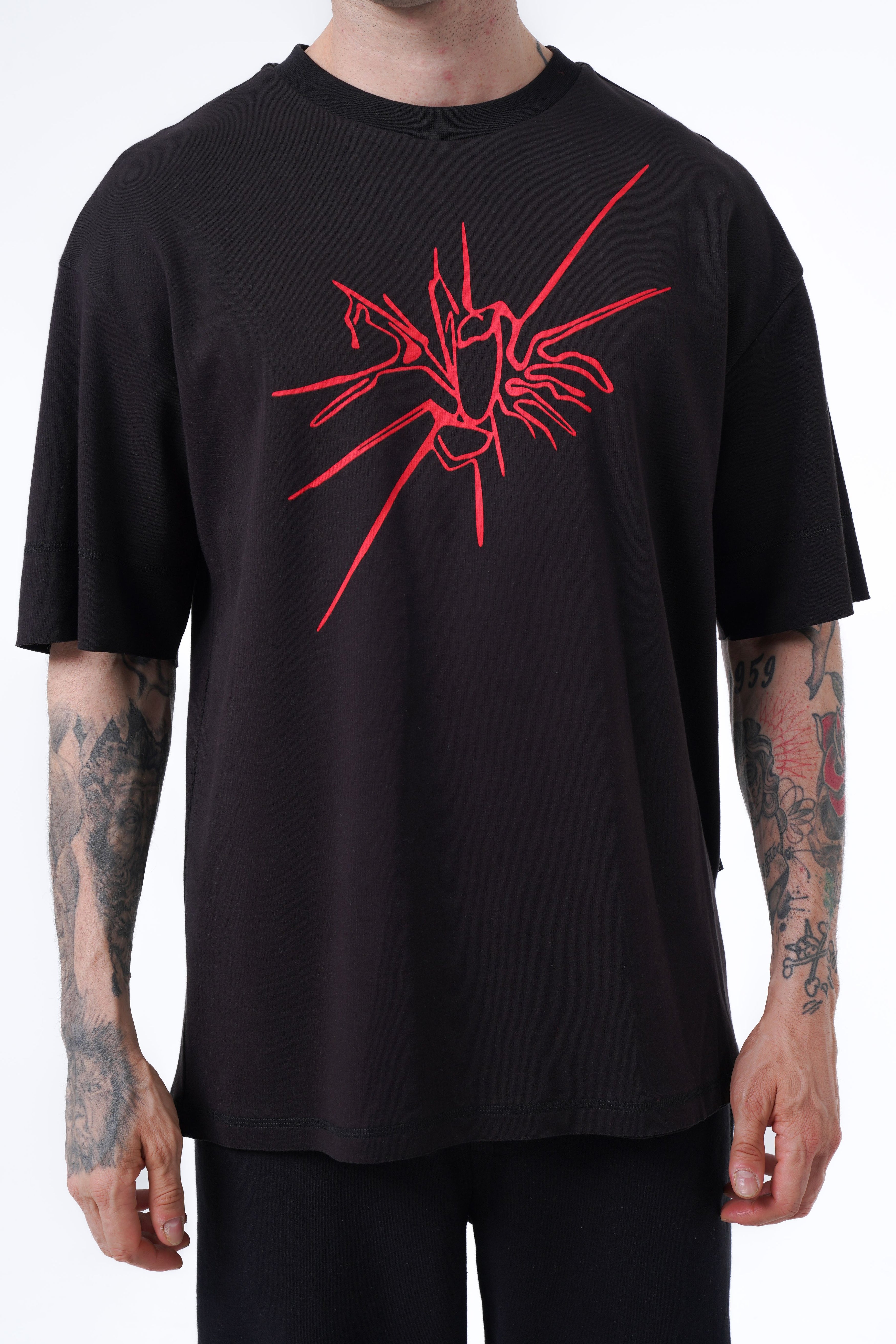 spider detailed oversize tshirt