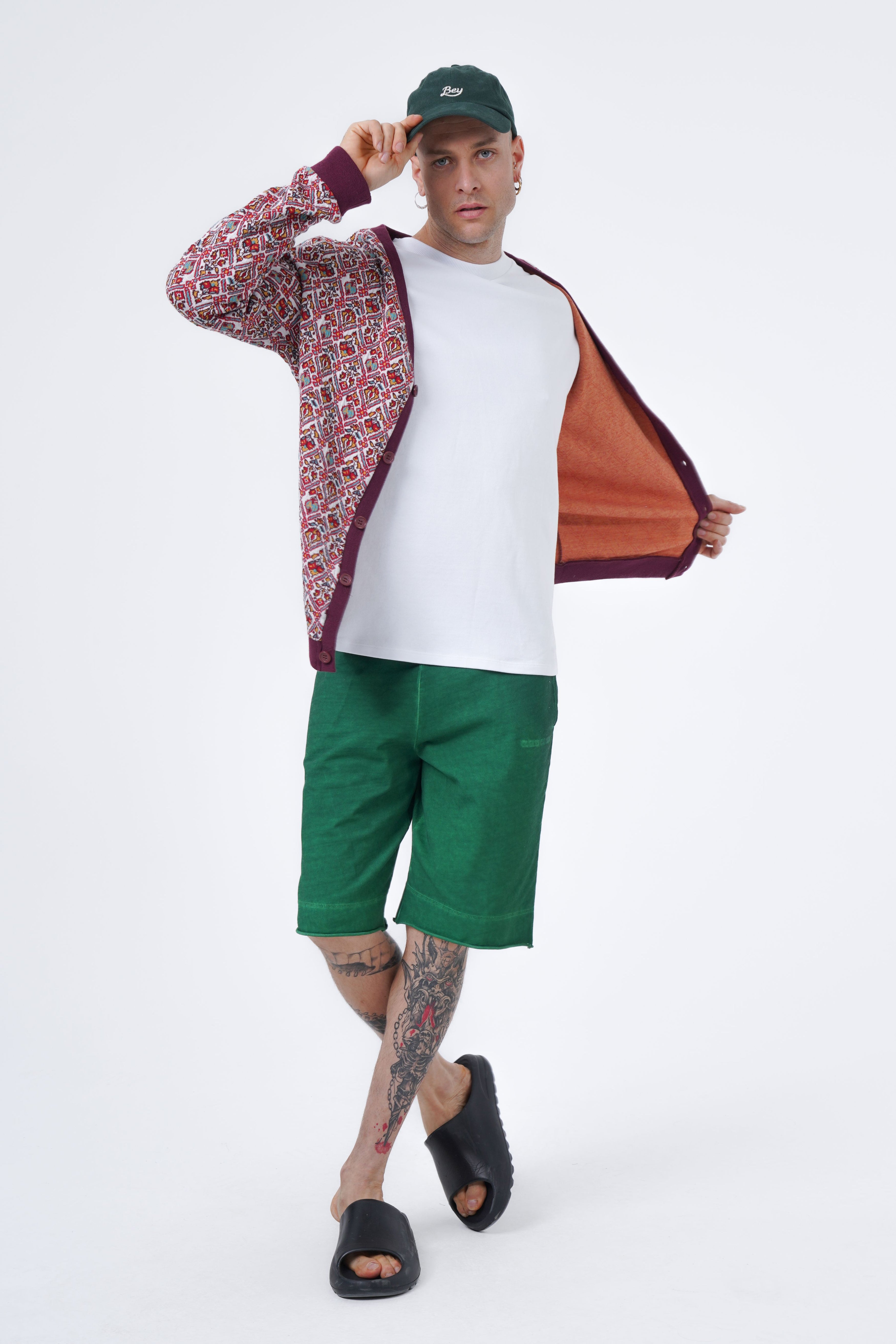 jacquard cardigan