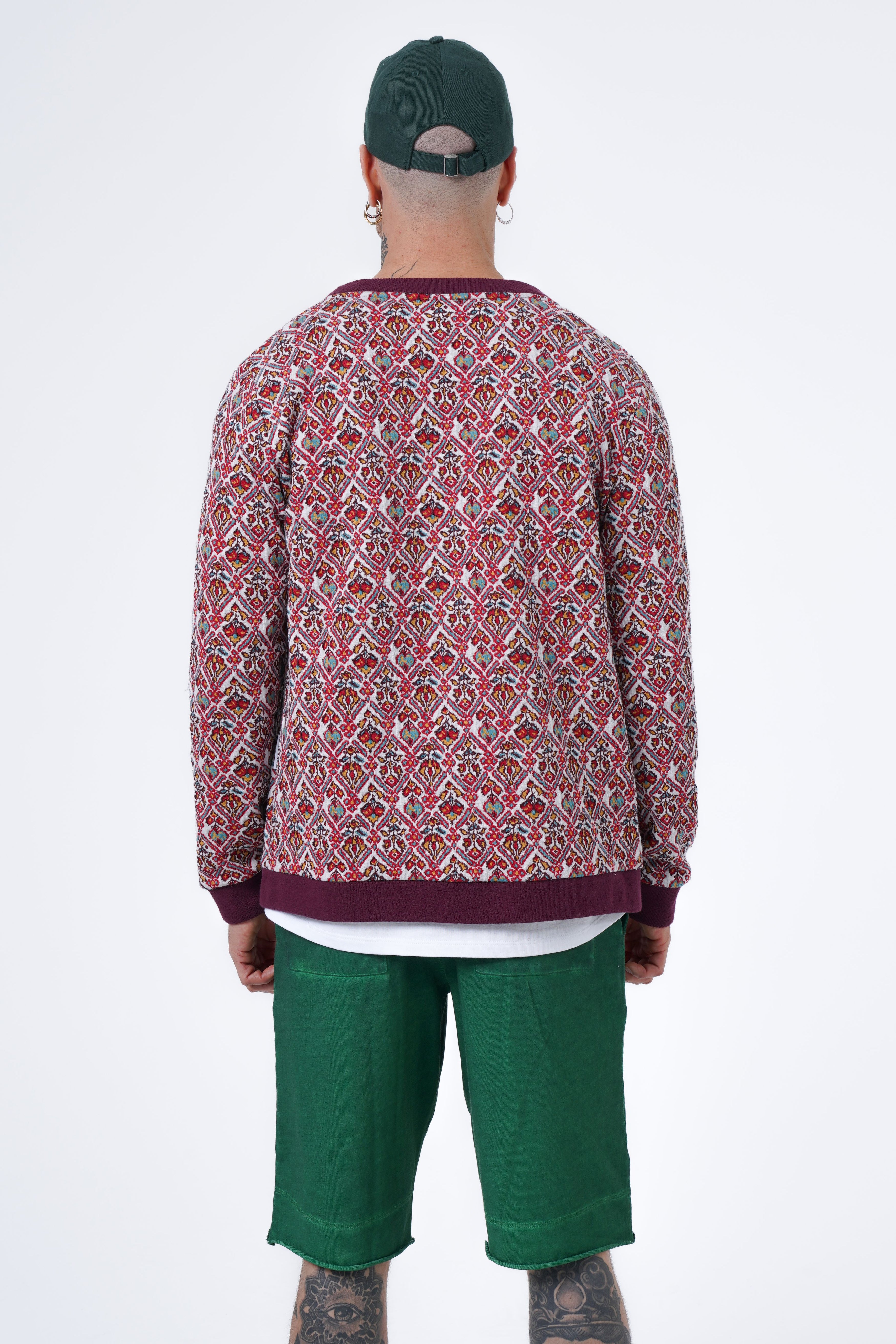 jacquard cardigan