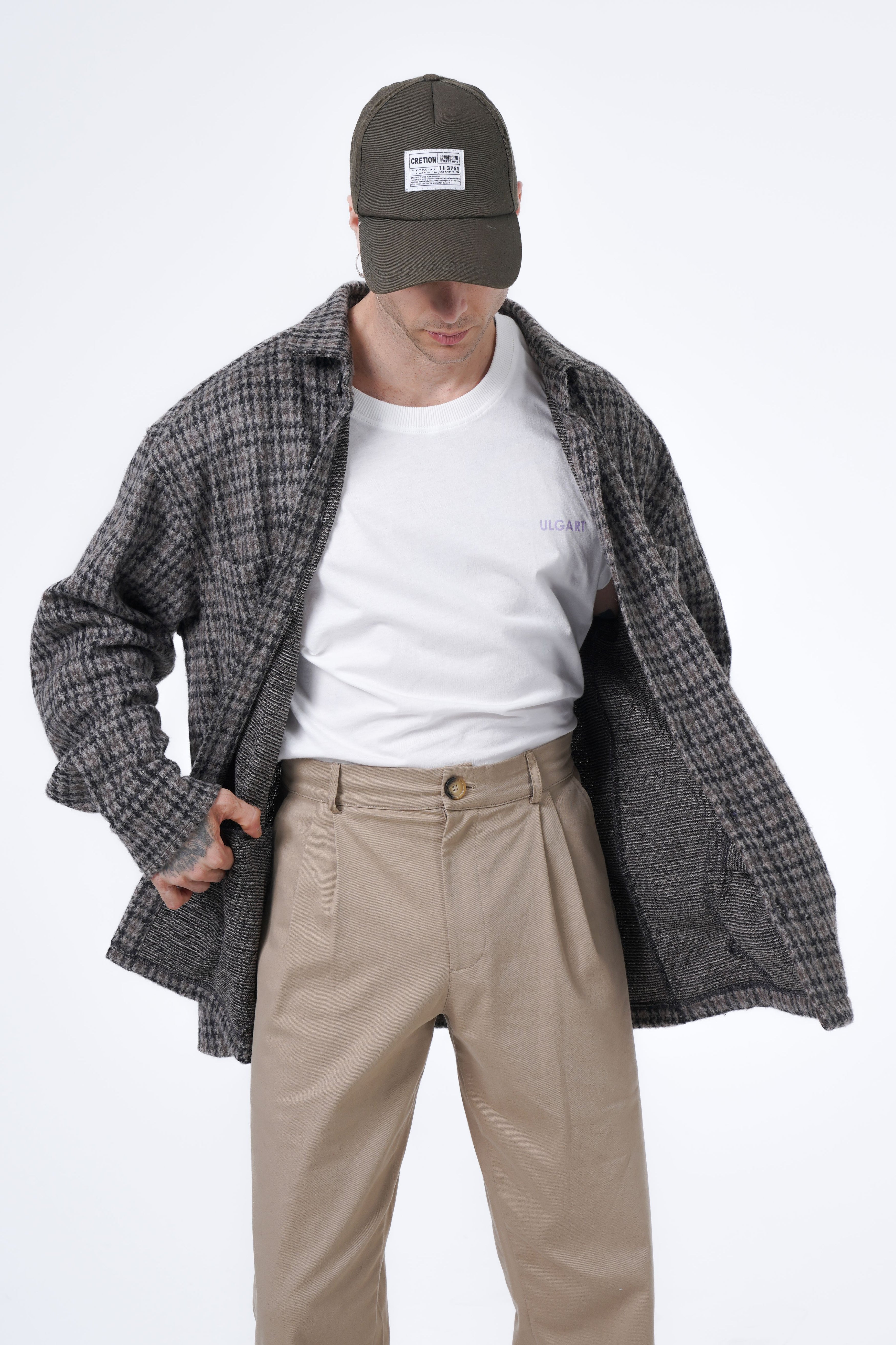 jacket with wool fabric