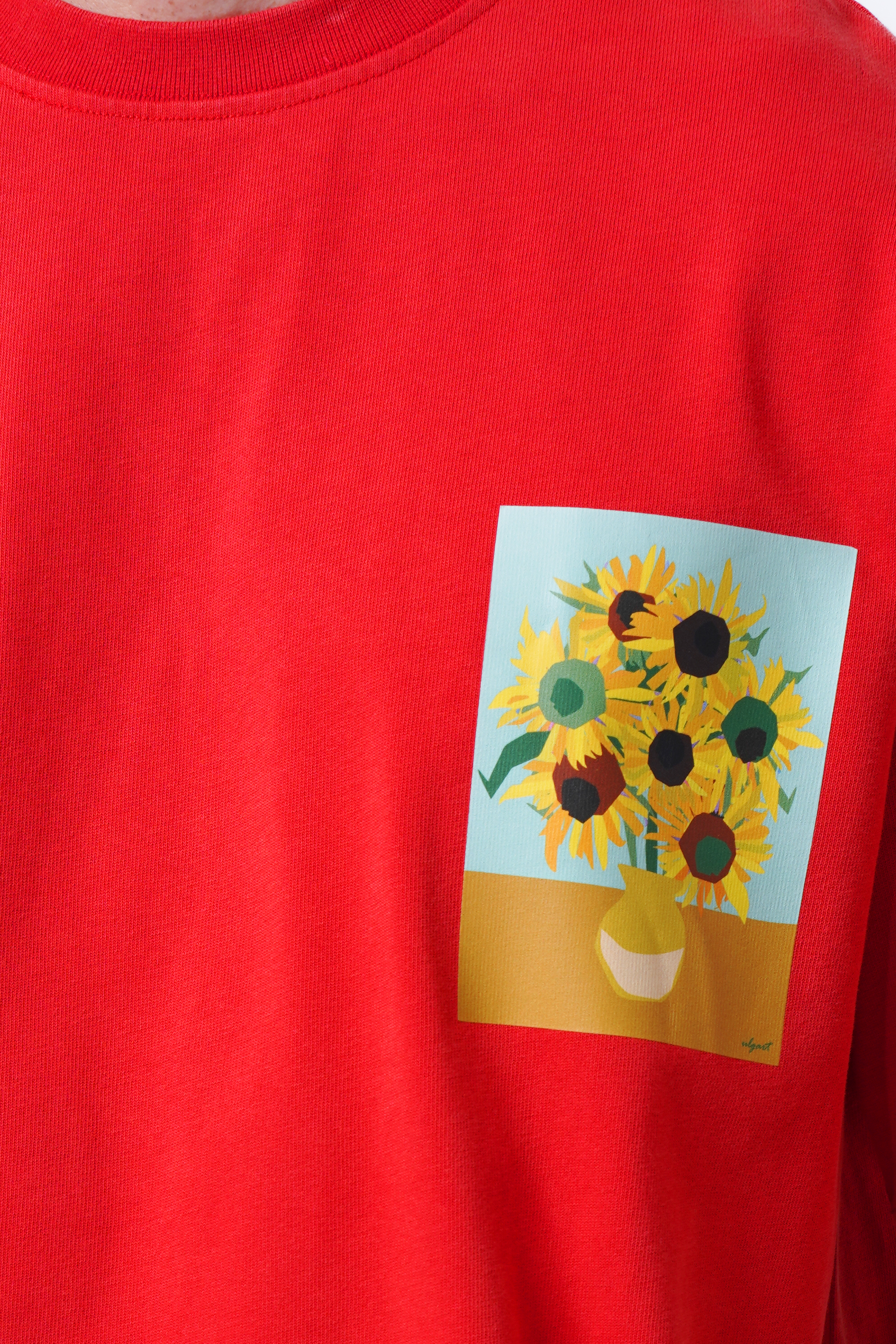 sunflower printed oversized tshirt