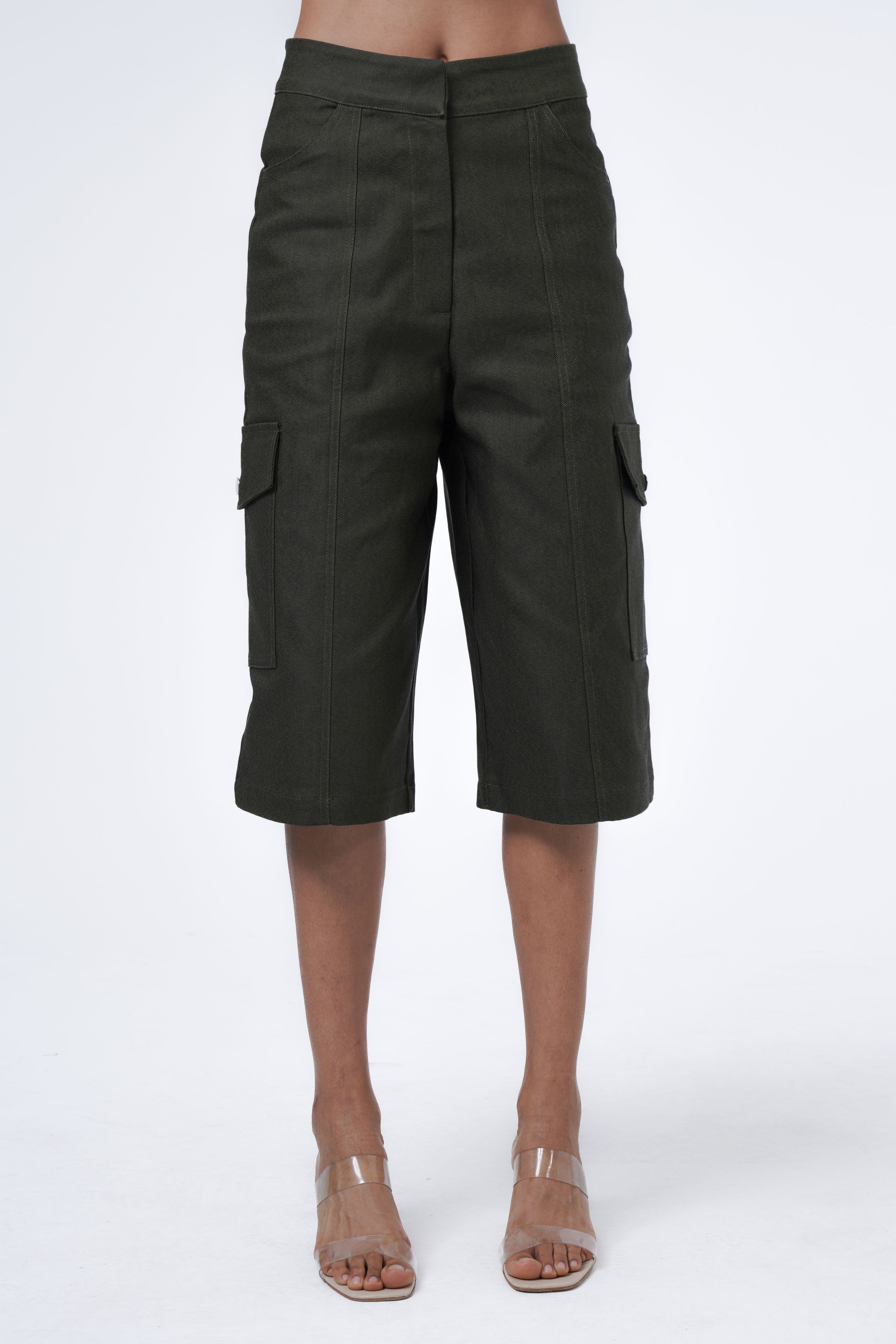 short denim trousers