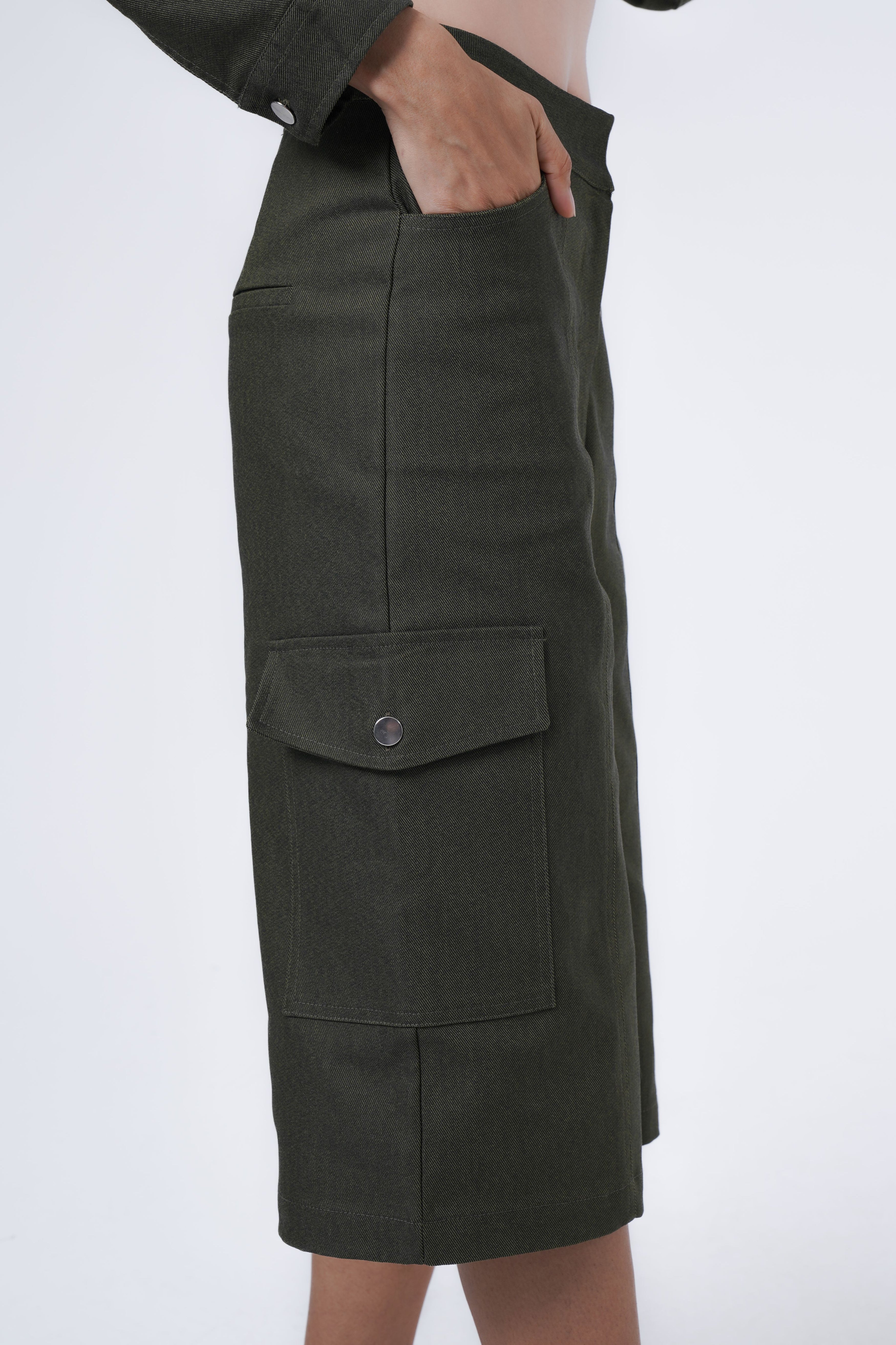 short denim trousers