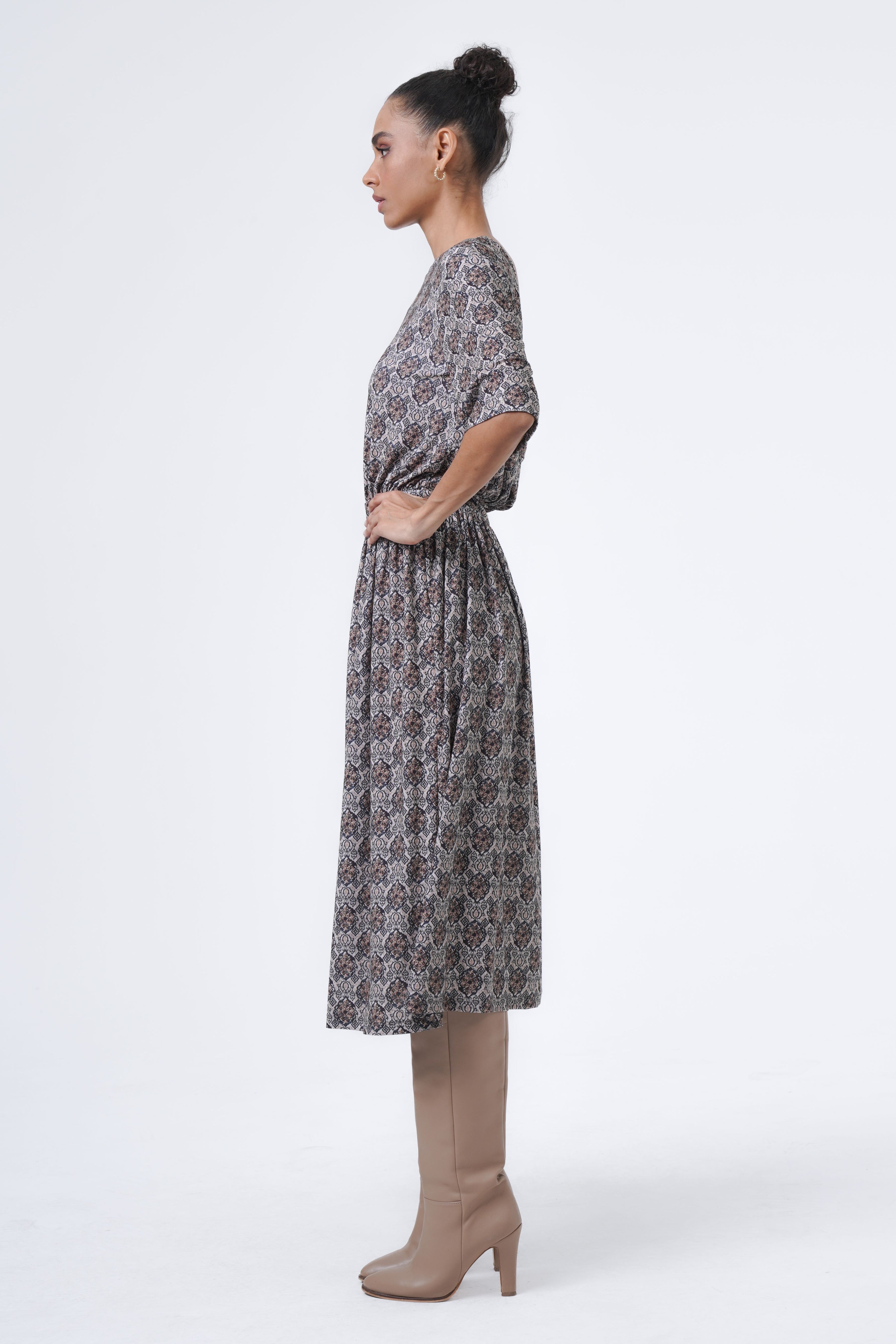 low-cut comfortable dress