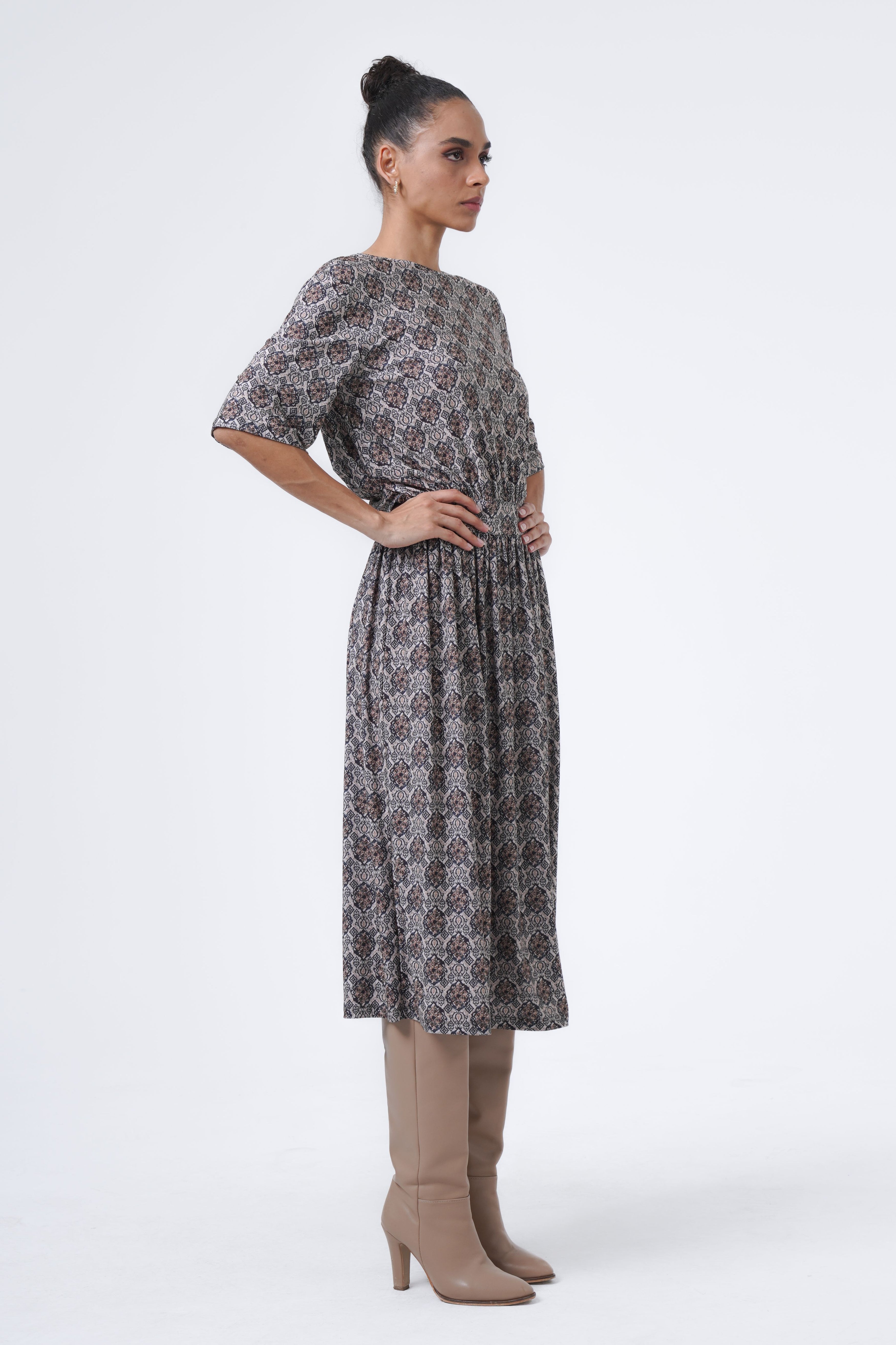 low-cut comfortable dress