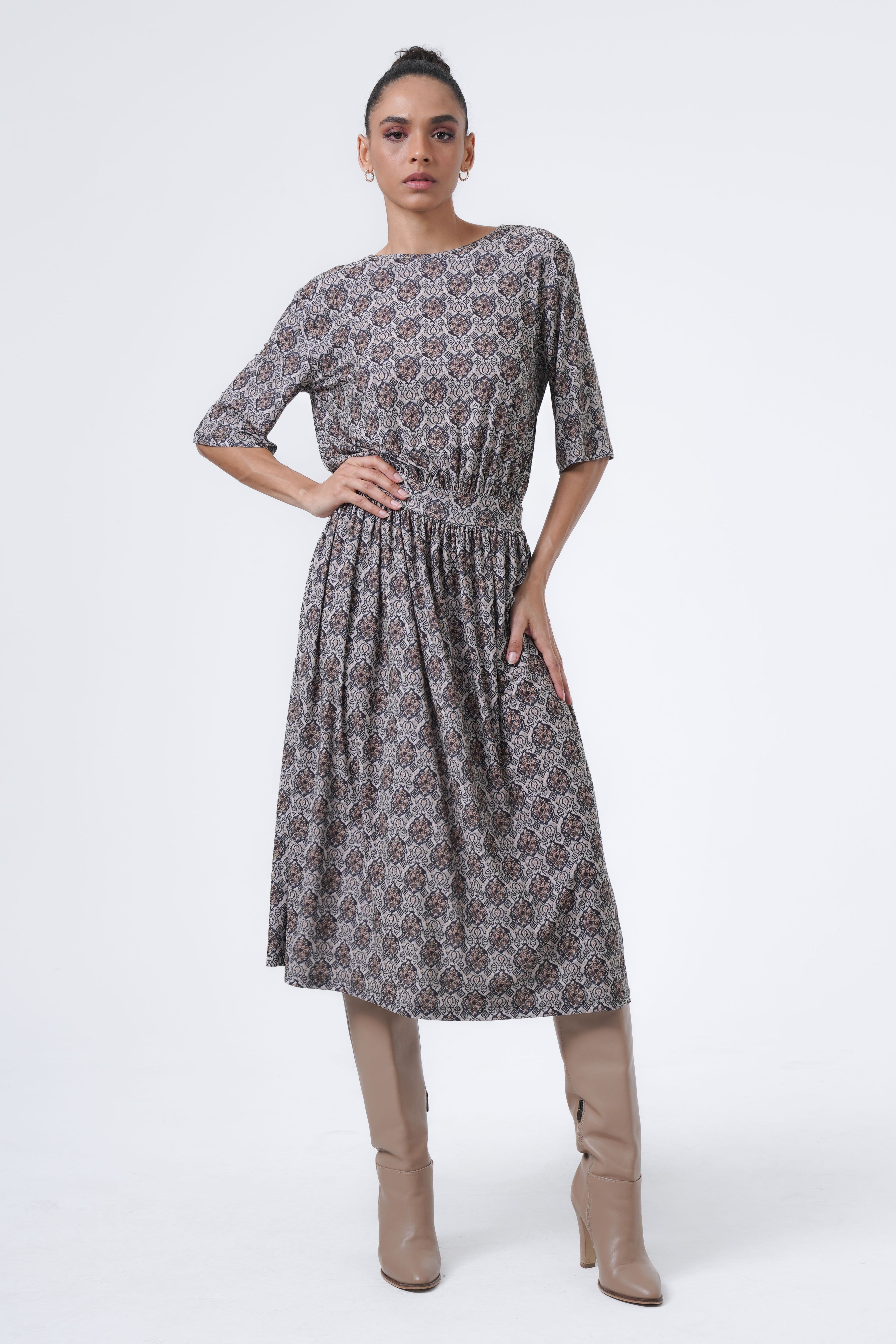 low-cut comfortable dress