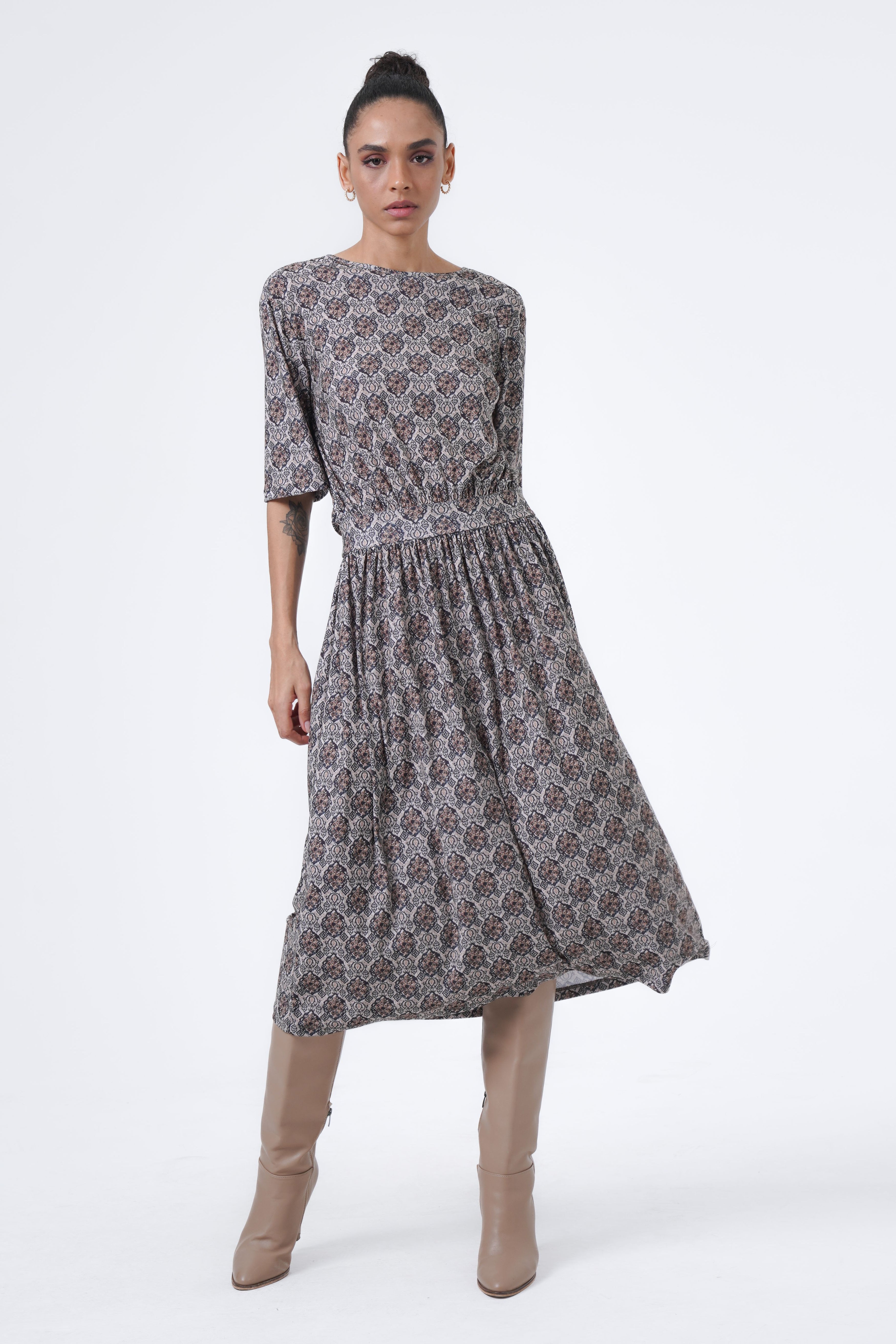 low-cut comfortable dress