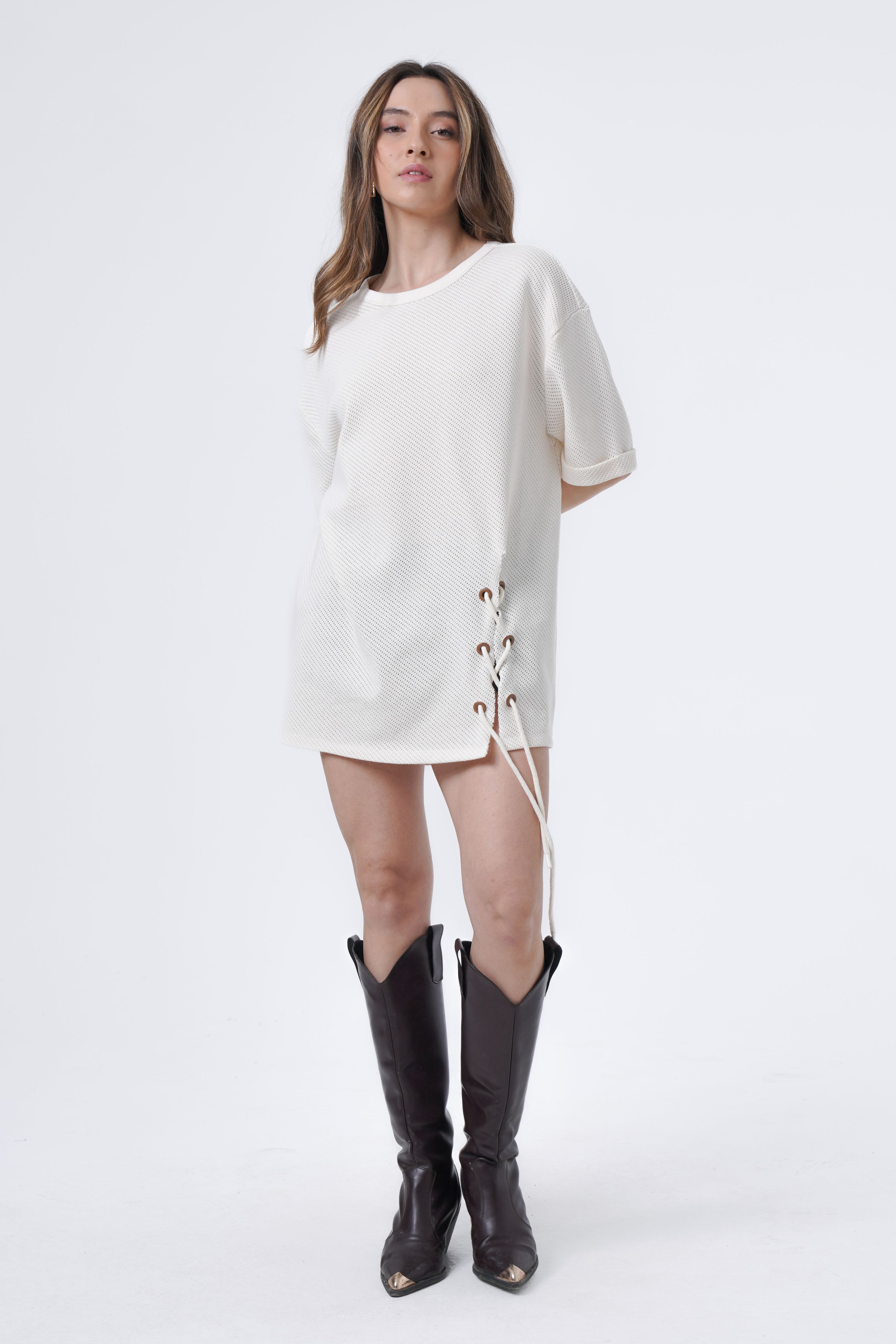 tunic with tie detalied