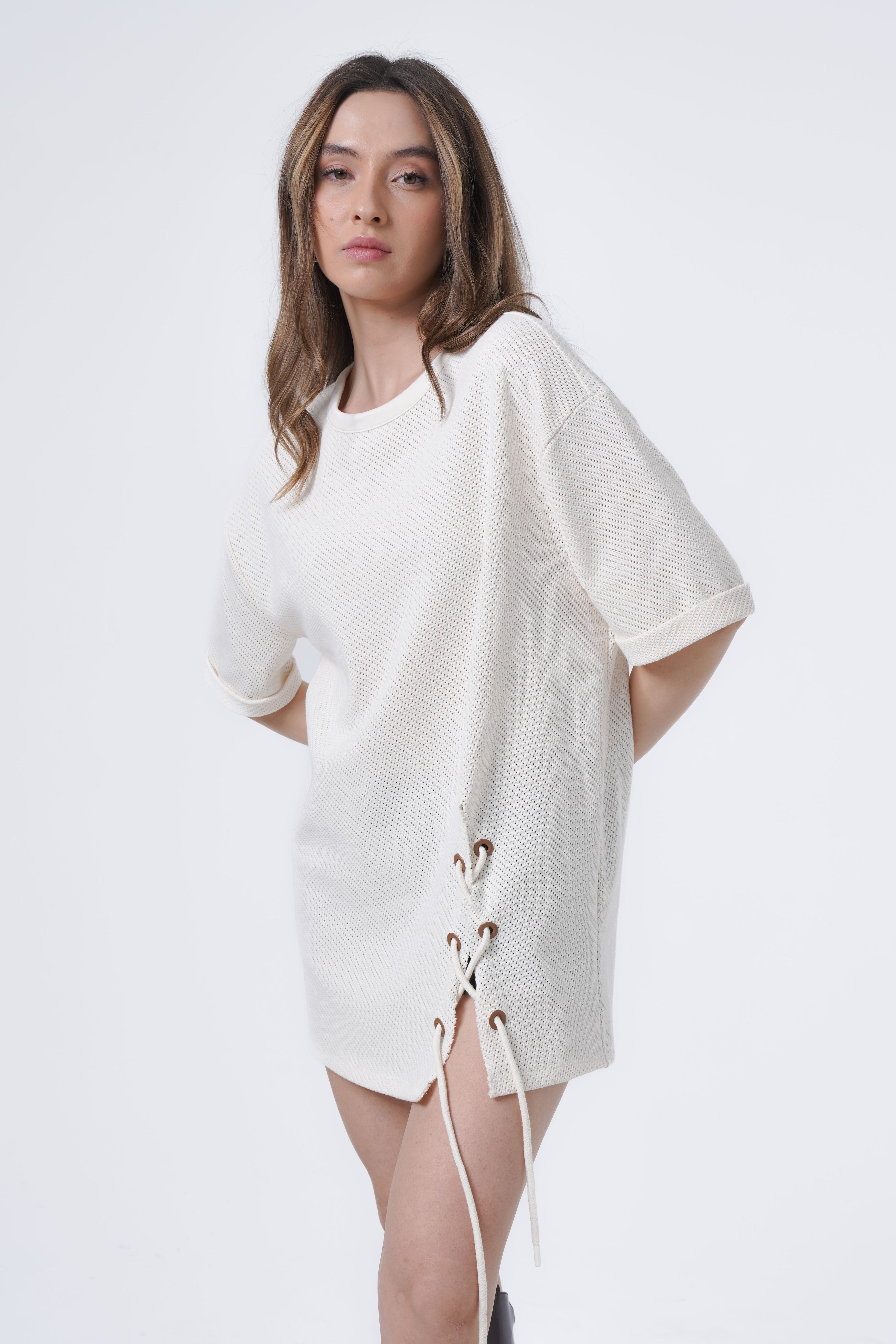 tunic with tie detalied