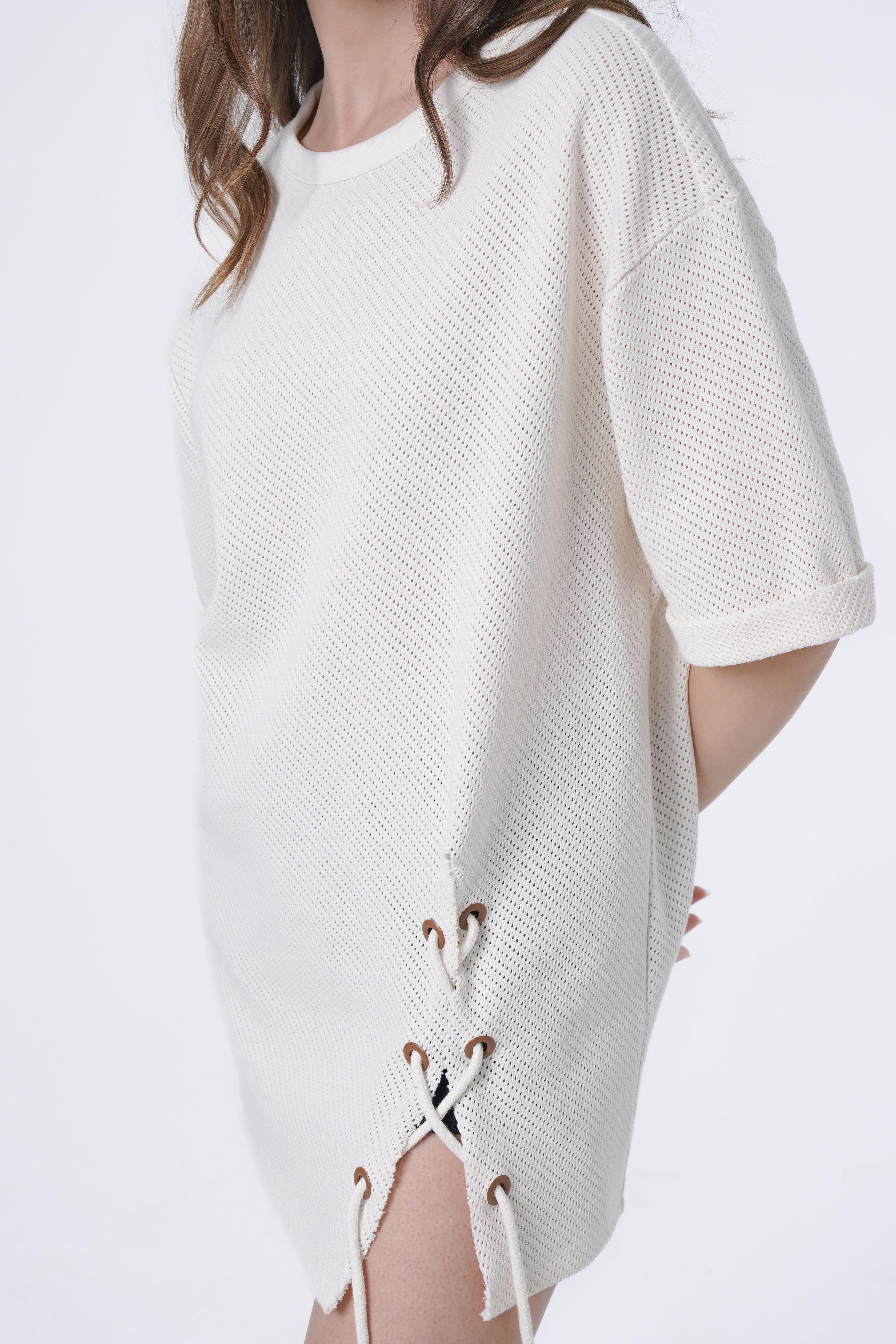 tunic with tie detalied