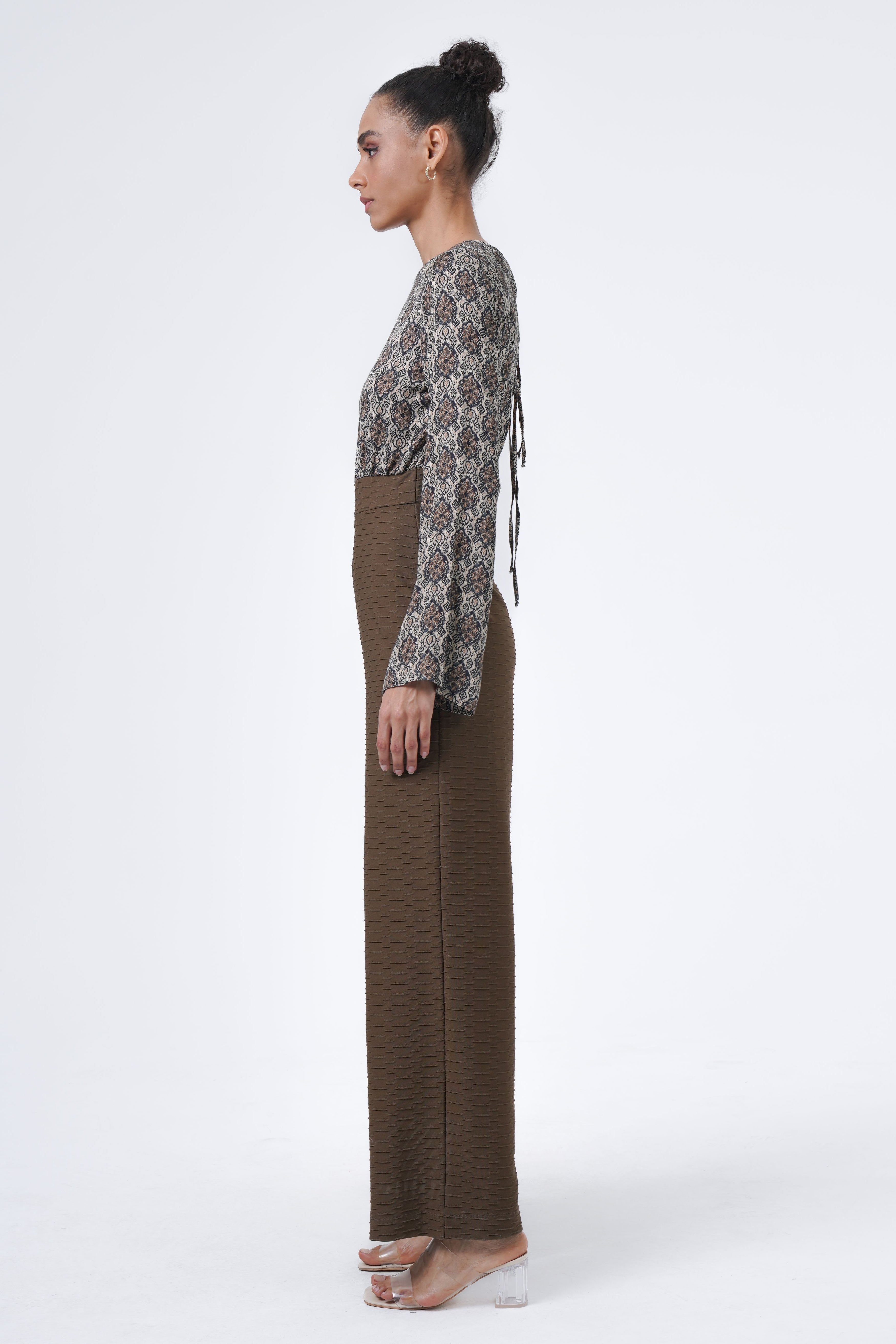 low-cut jumpsuit