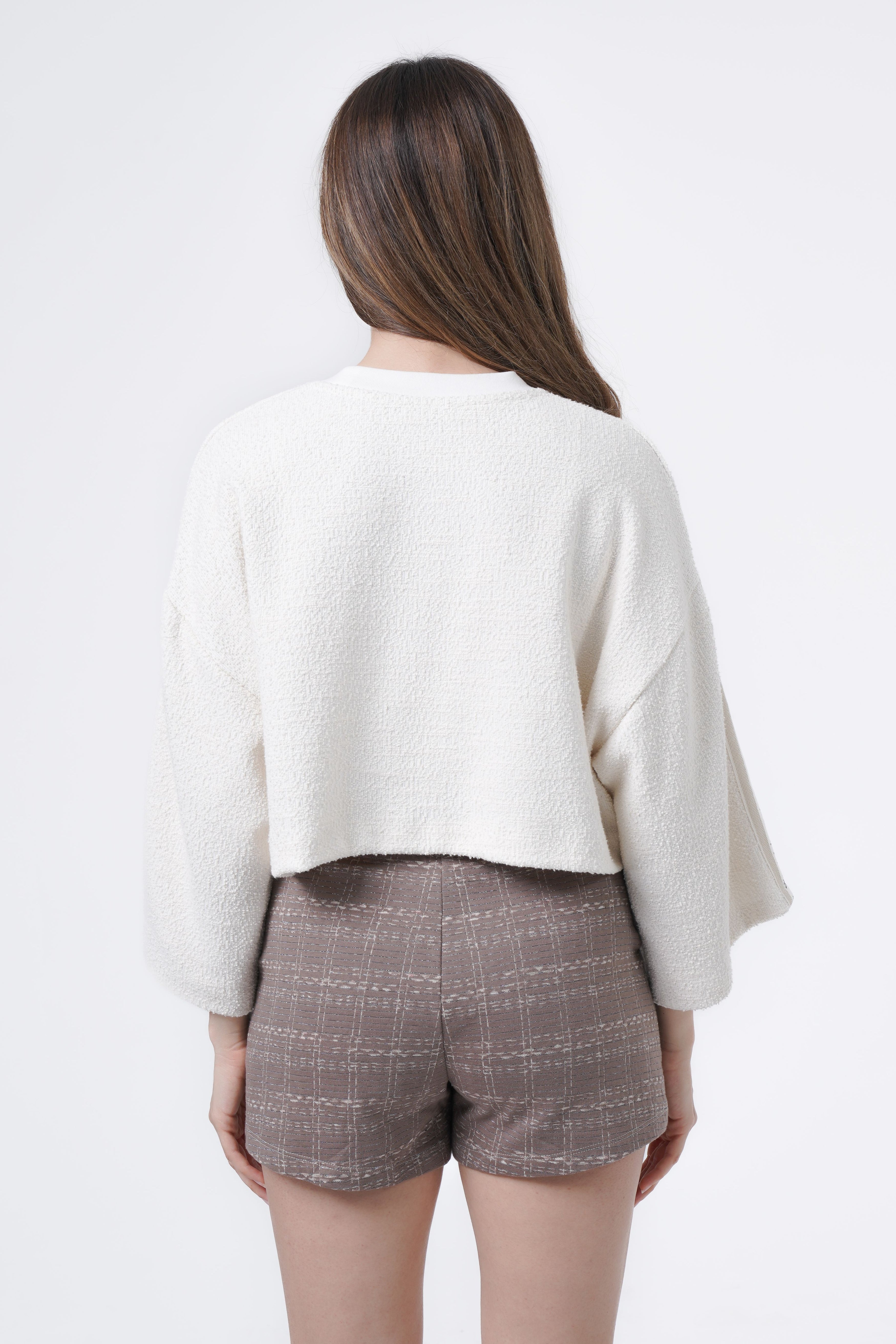oversize BLOUSE with embroidery detail