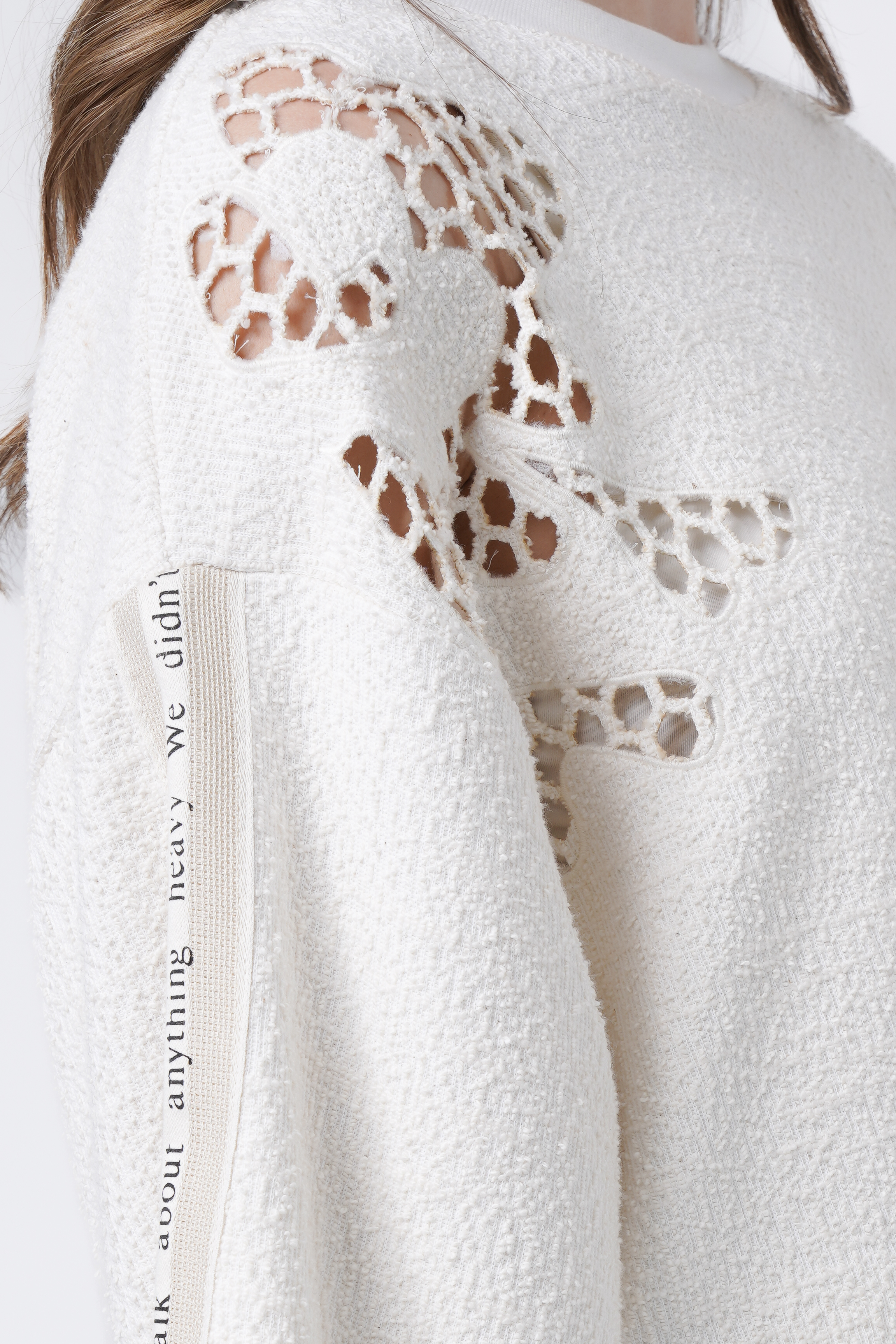 oversize BLOUSE with embroidery detail