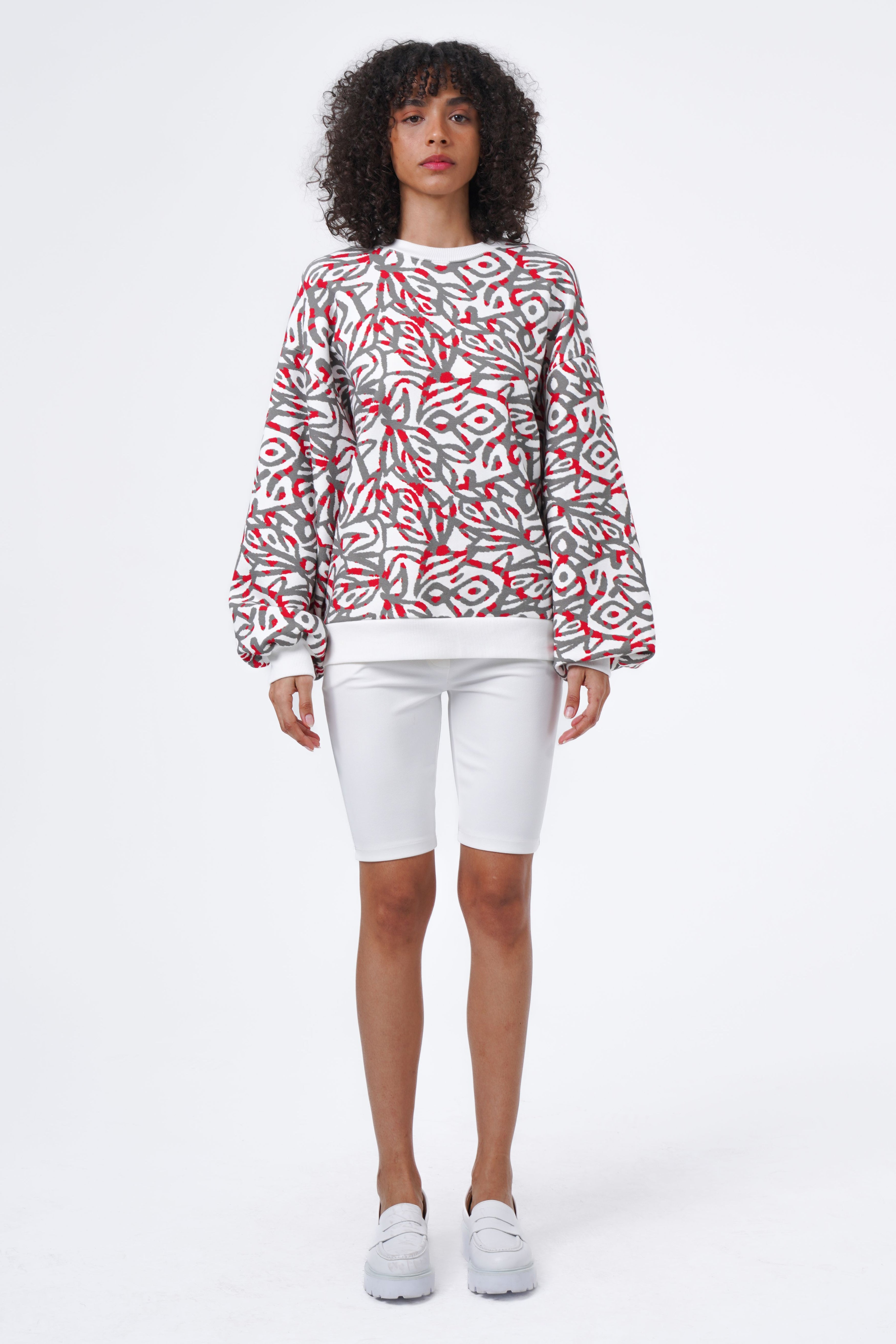 vintage patterned sweatshirt