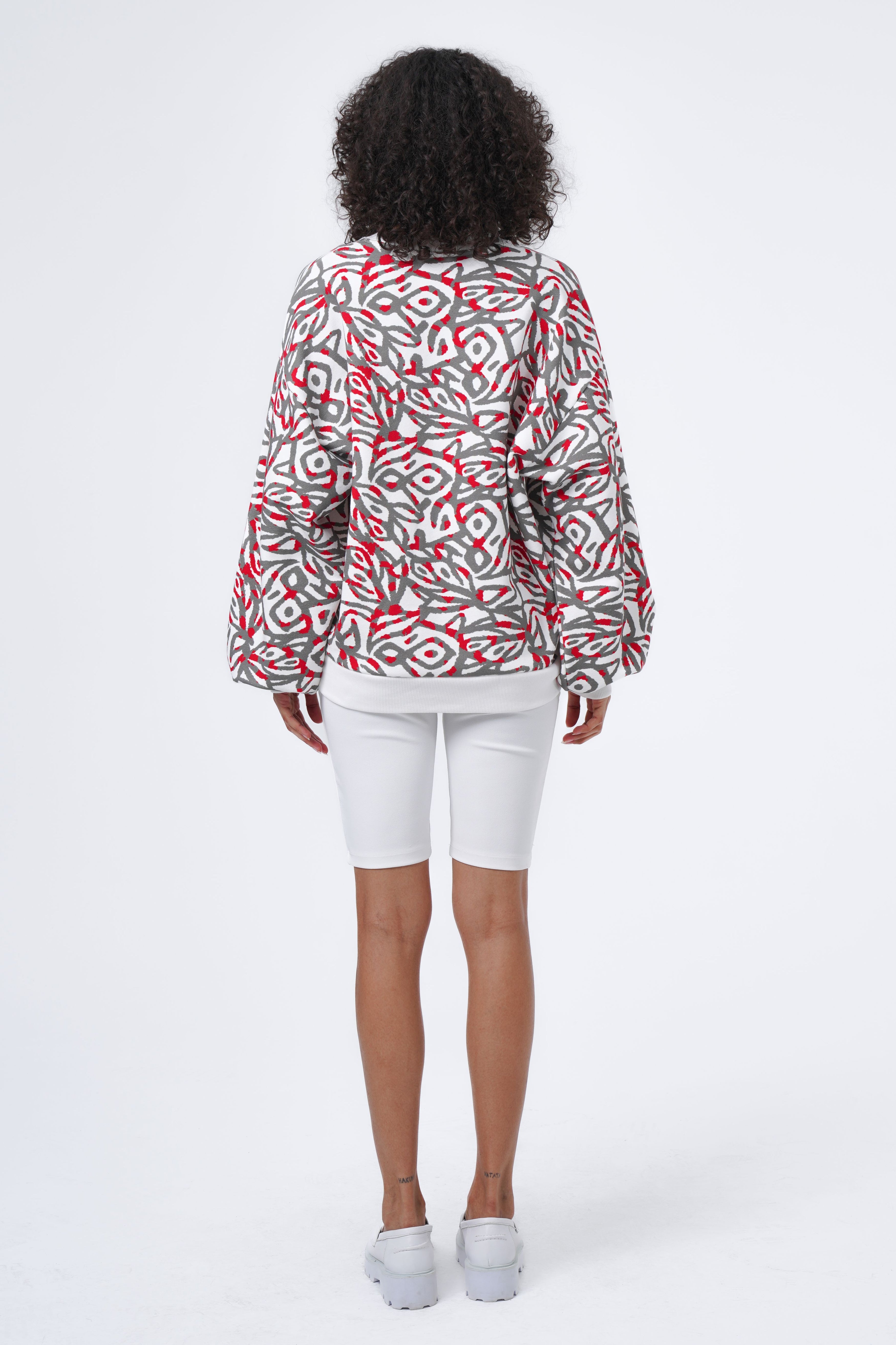 vintage patterned sweatshirt