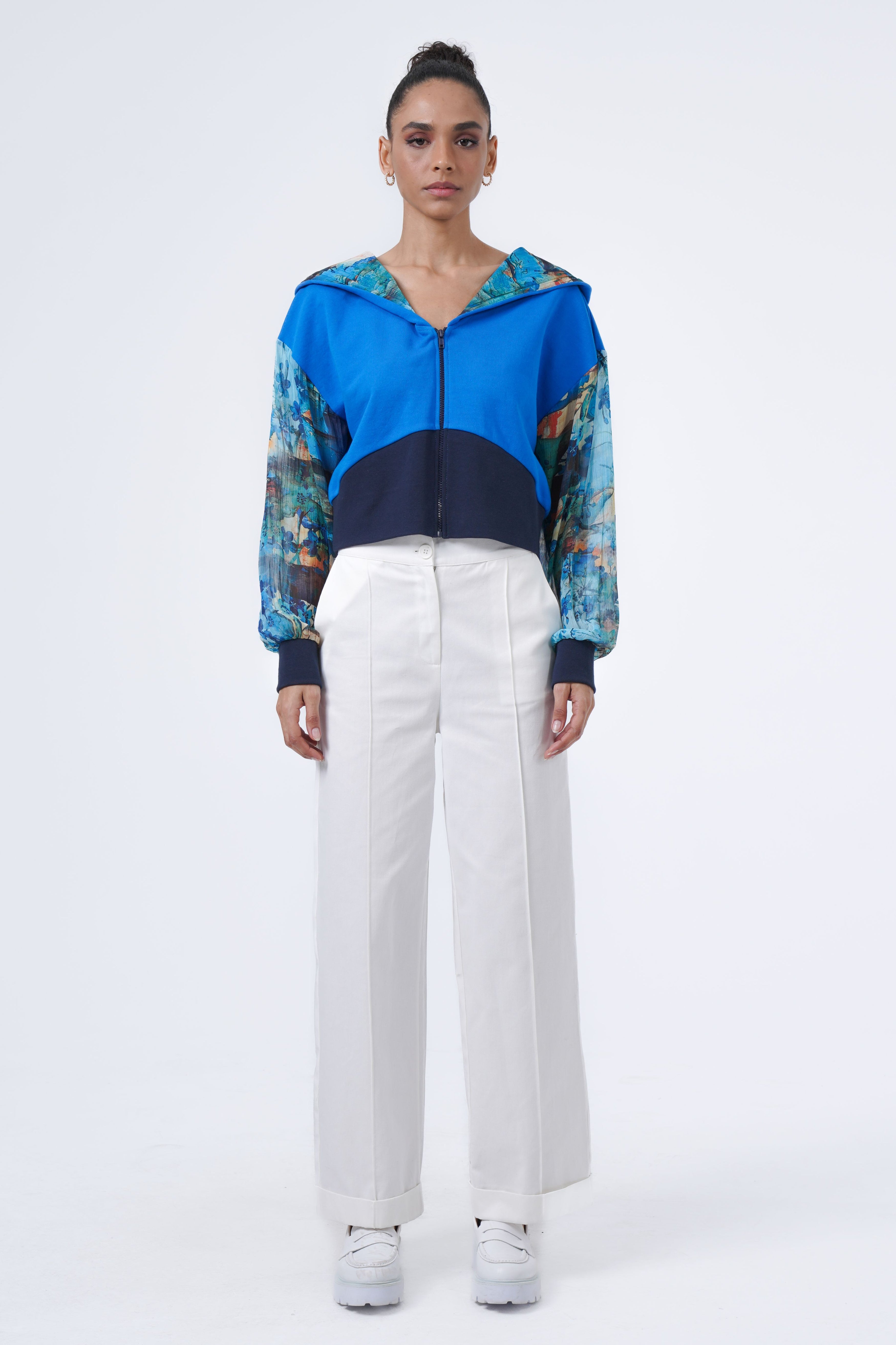 contrasting sporty jacket