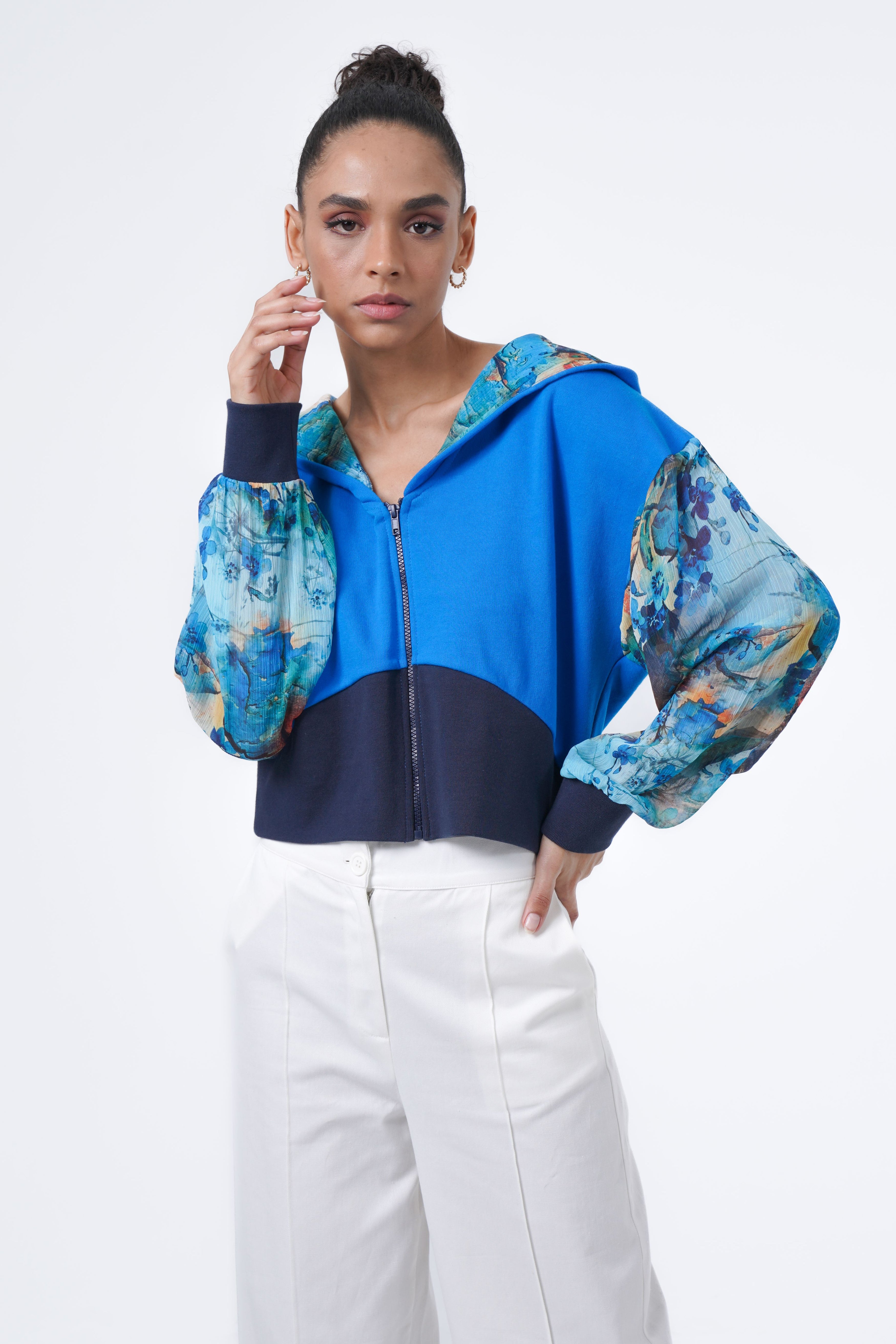 contrasting sporty jacket