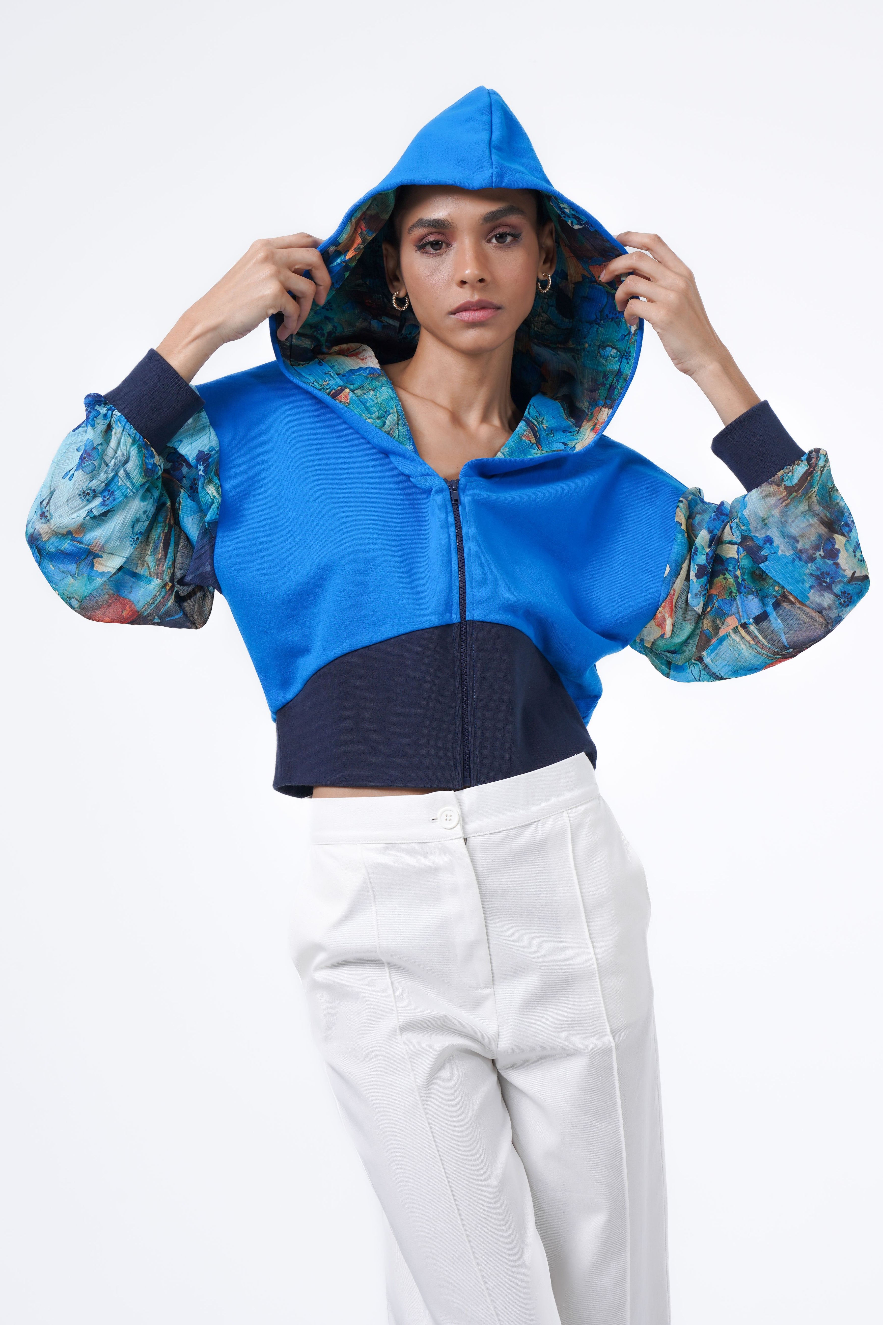 contrasting sporty jacket