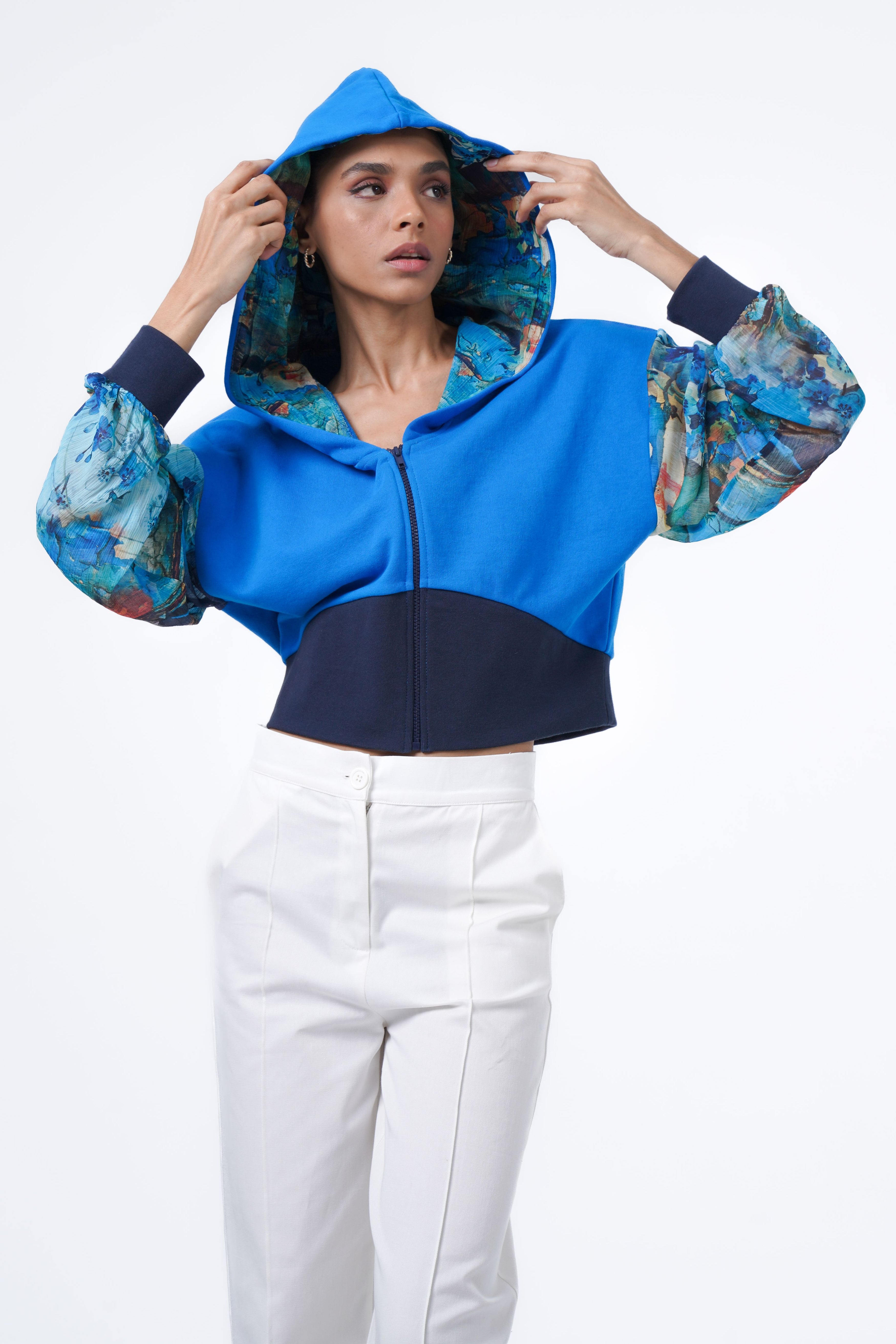 contrasting sporty jacket