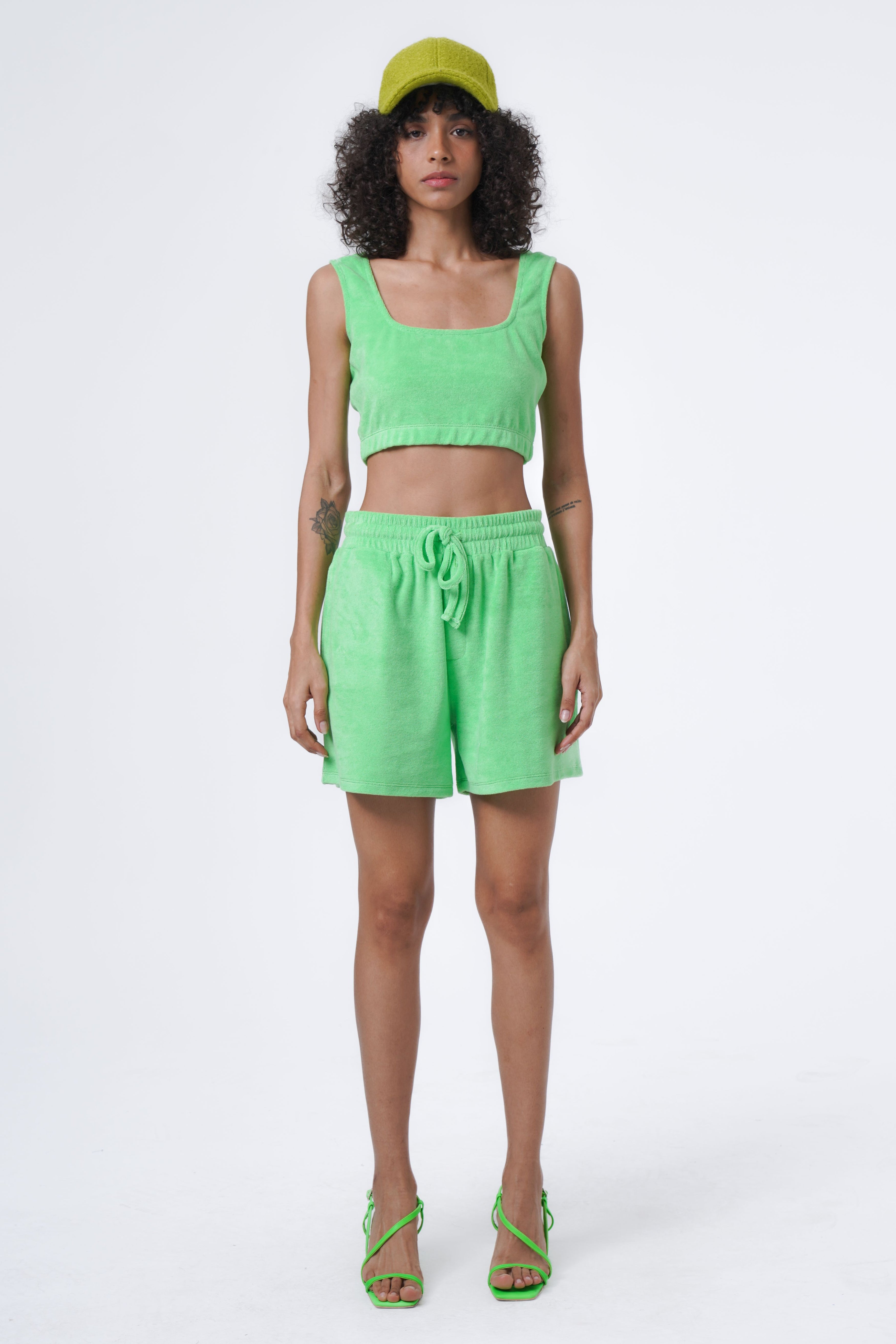 sporty terry fabric set