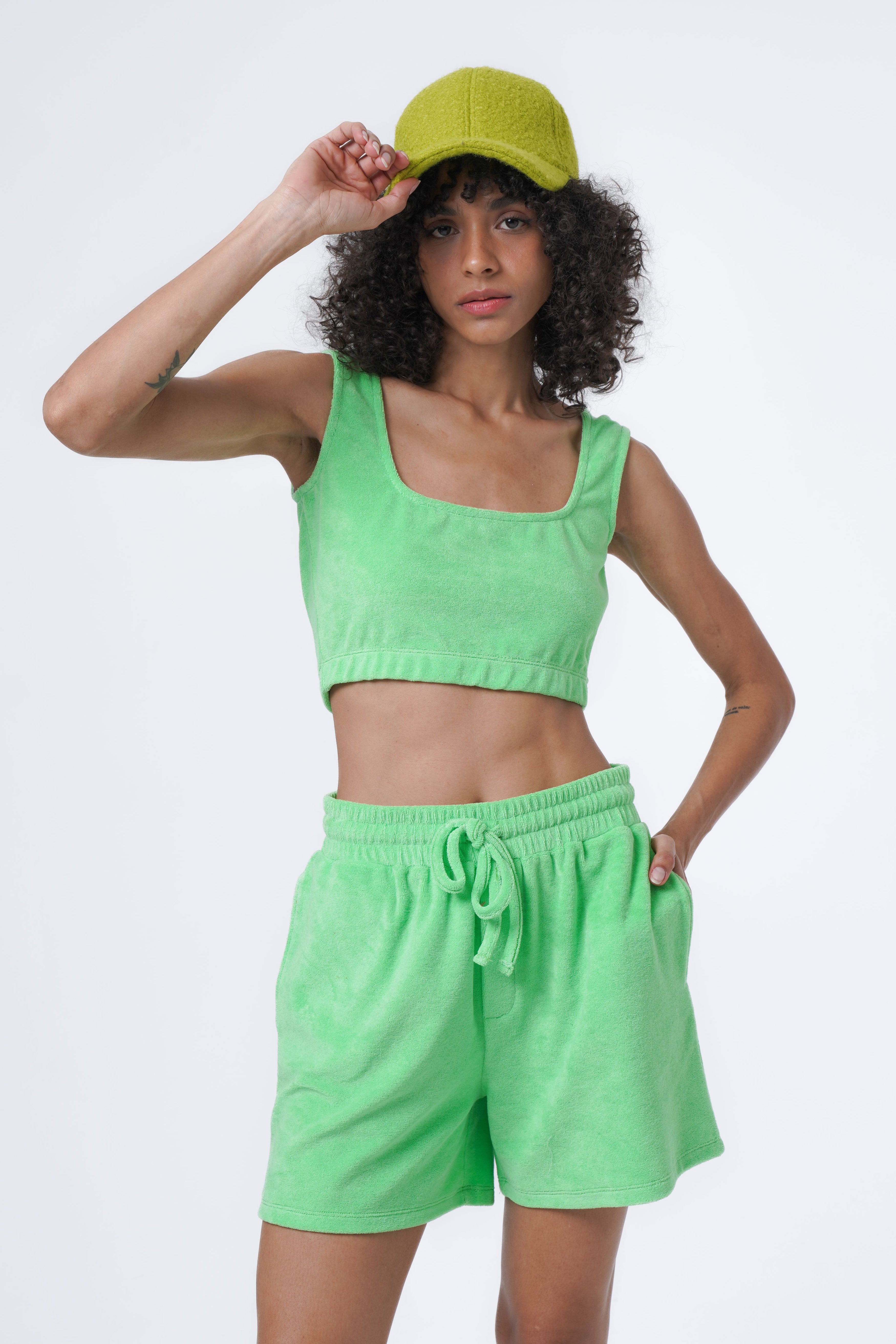 sporty terry fabric set