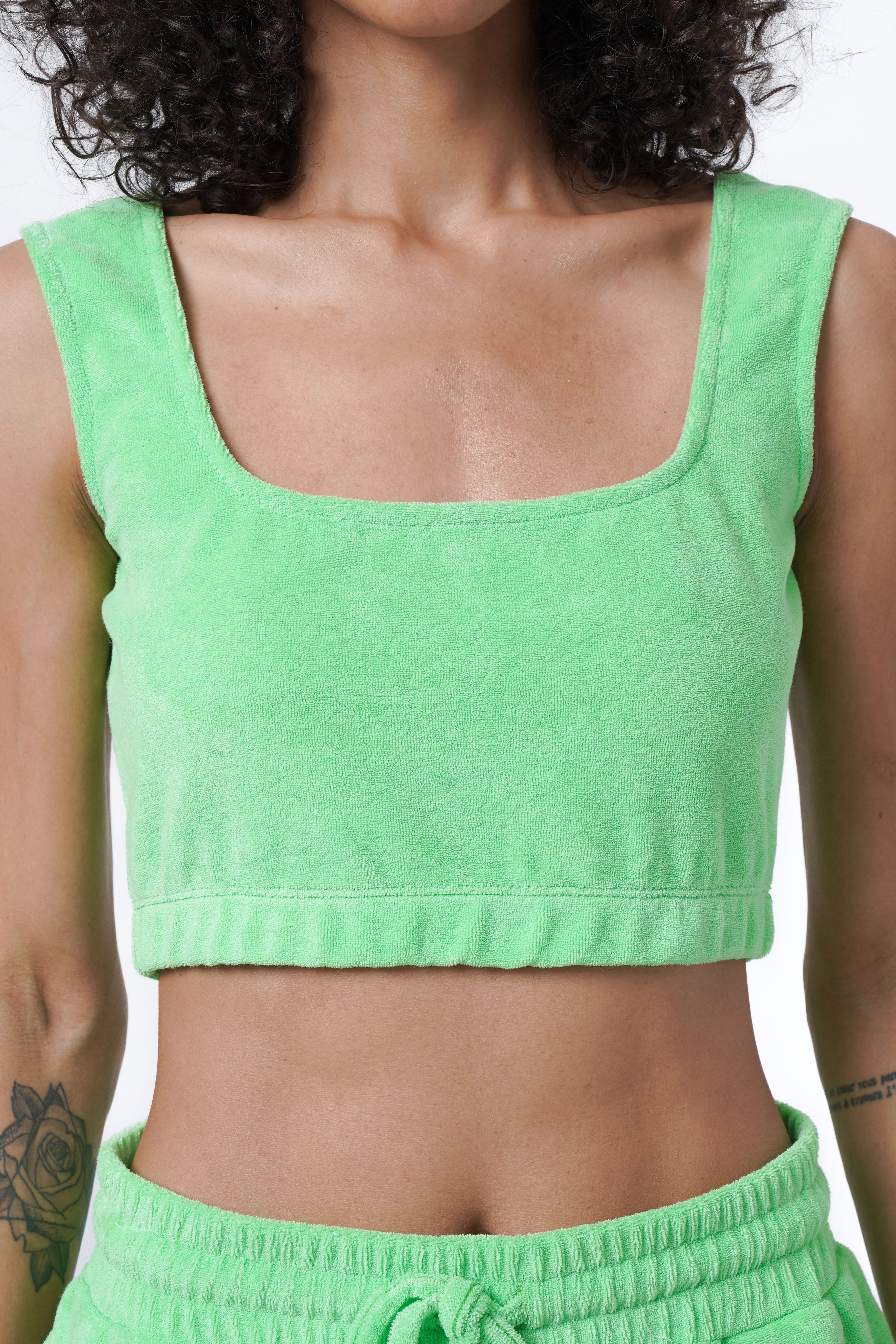 sporty terry fabric set