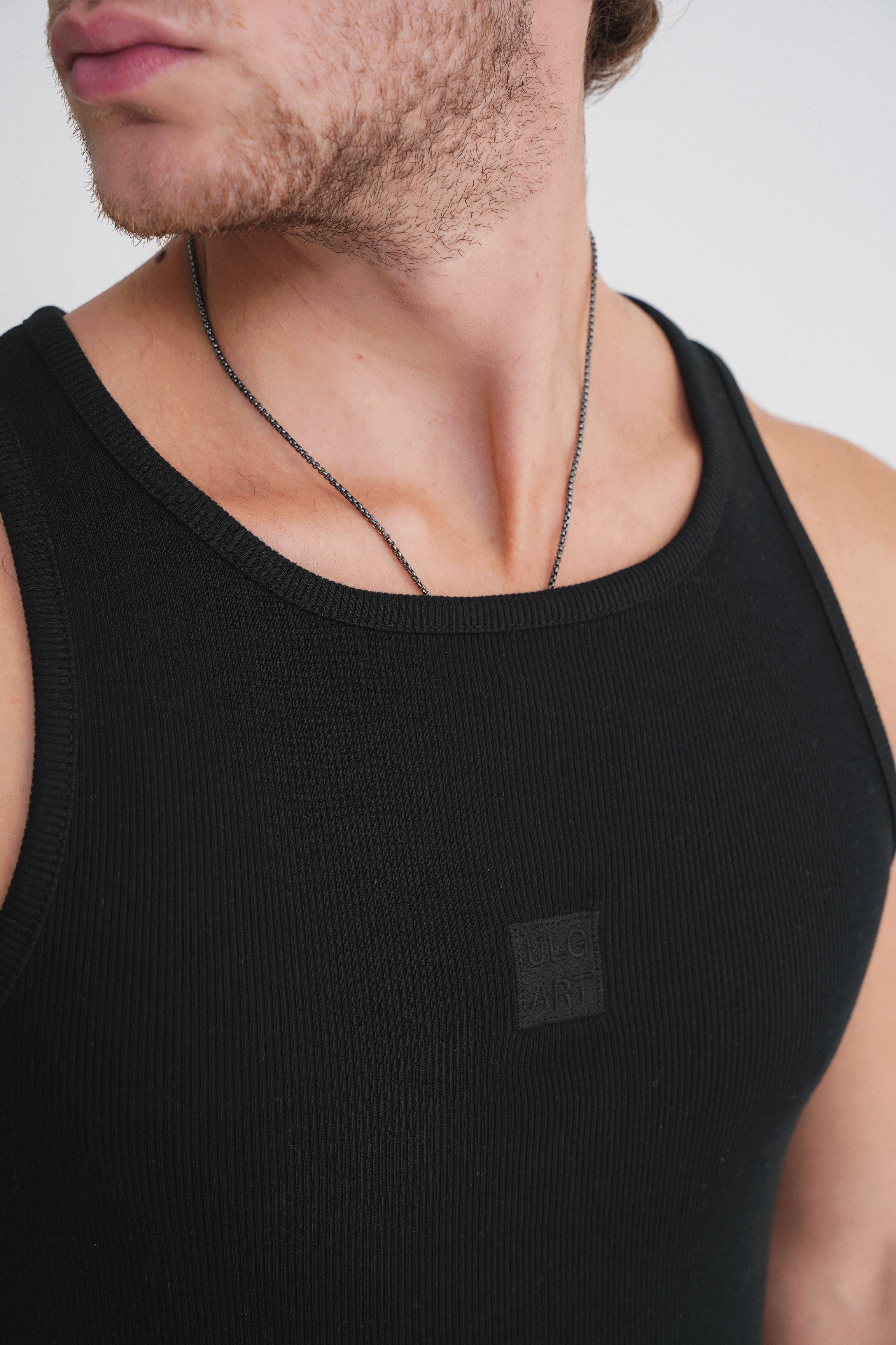 Eric  Rib  Tanktop  Black